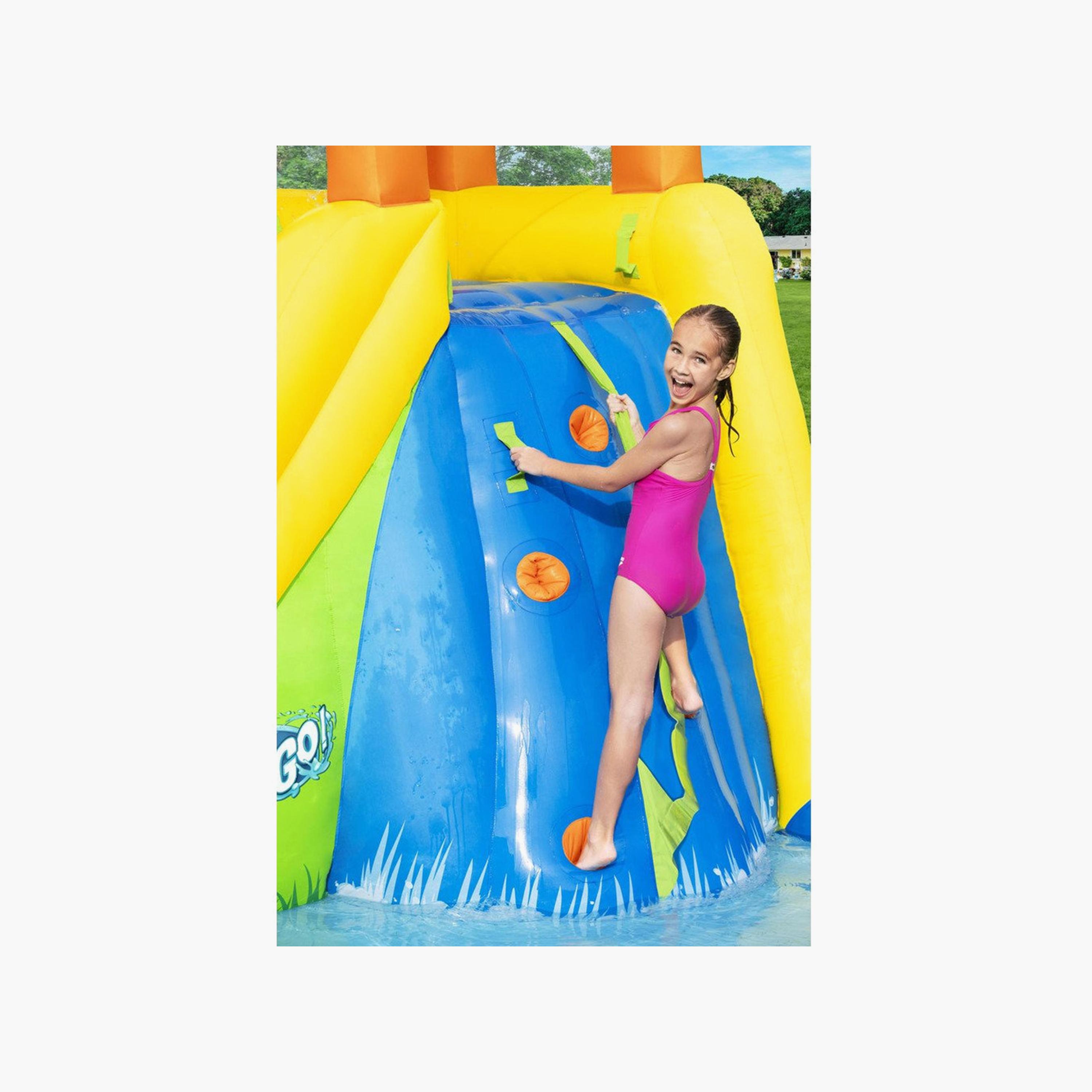 Myts Splash Pool Inflatable Water Bounce House with Slide Playset-toys-outdoor-sports-image-12