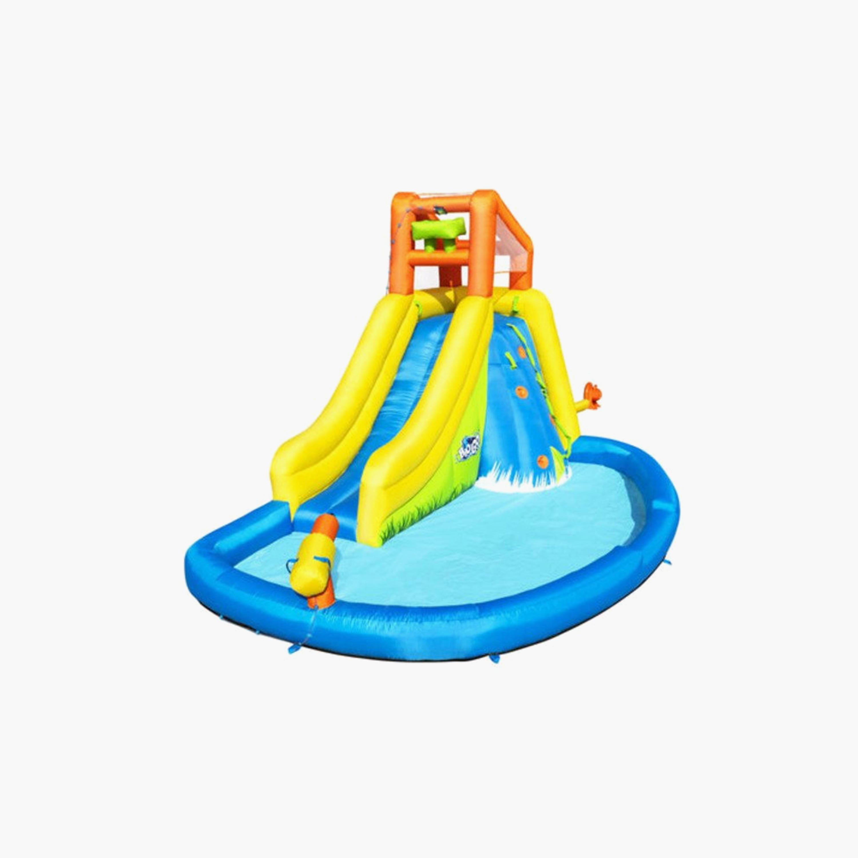 Myts Splash Pool Inflatable Water Bounce House with Slide Playset-toys-outdoor-sports-image-6