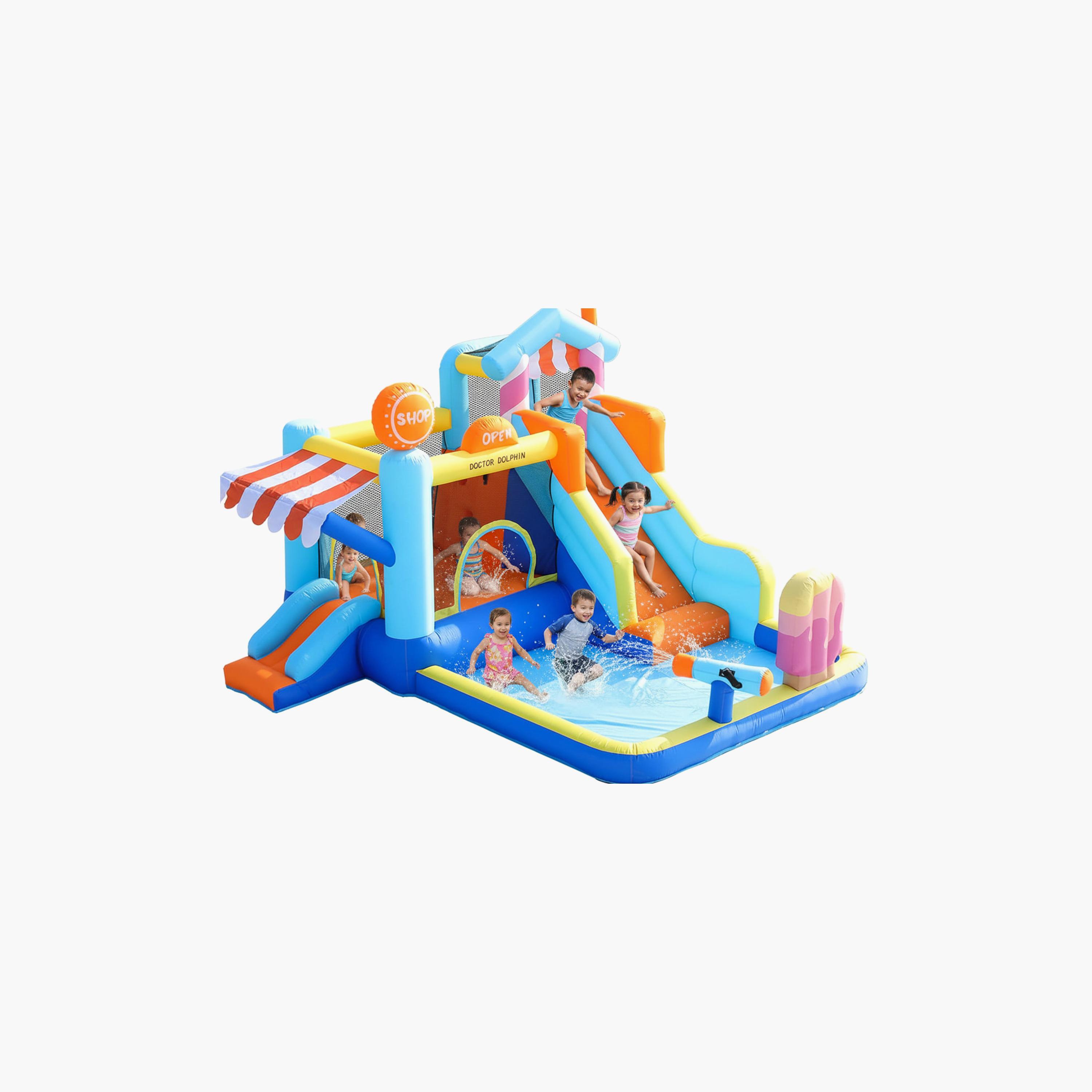 نطاطة "سوبر سبلاش" قابلة للنفخ مع مجموعة ألعاب زحليقة من مايتس-toys-outdoor-sports-image-3