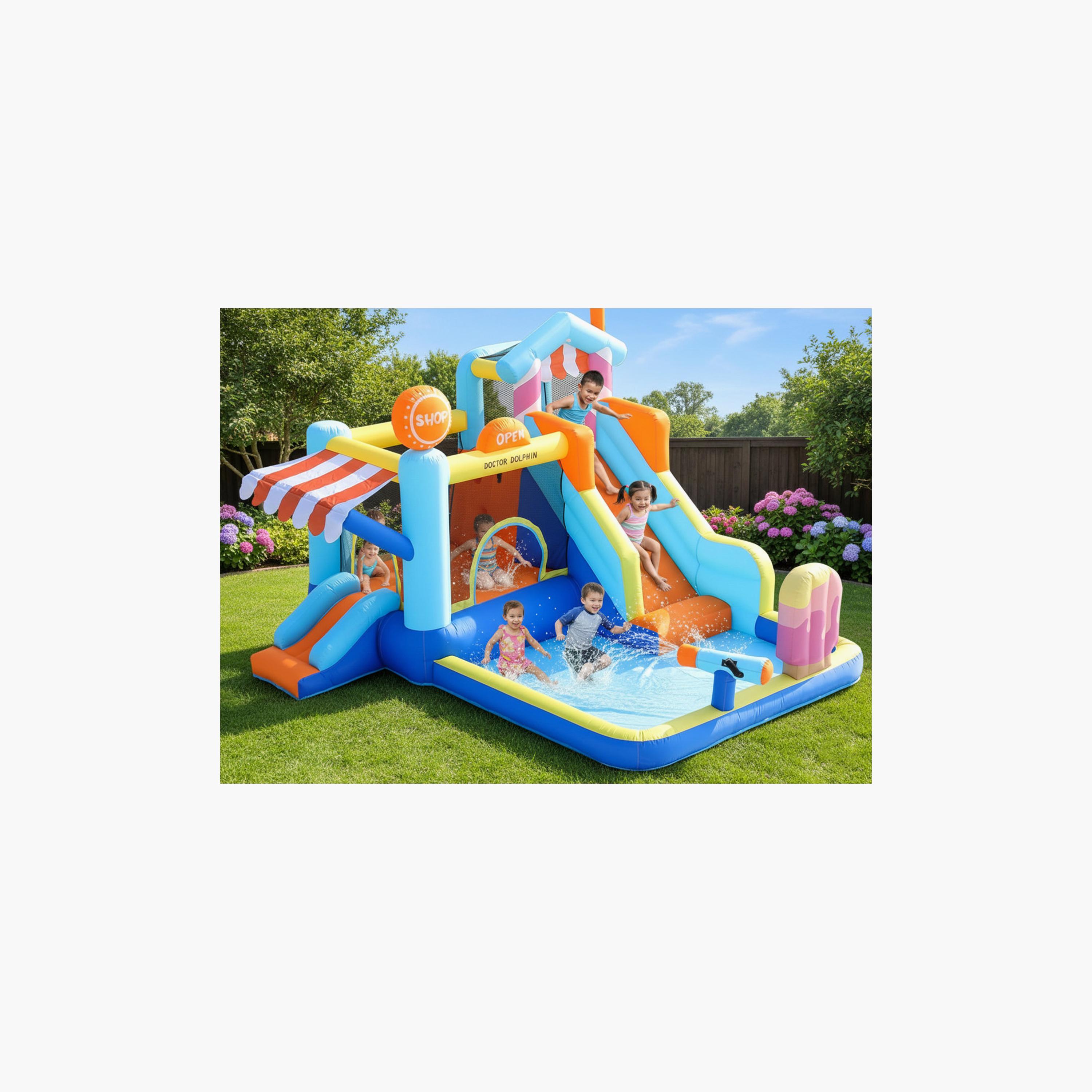 نطاطة "سوبر سبلاش" قابلة للنفخ مع مجموعة ألعاب زحليقة من مايتس-toys-outdoor-sports-image-5