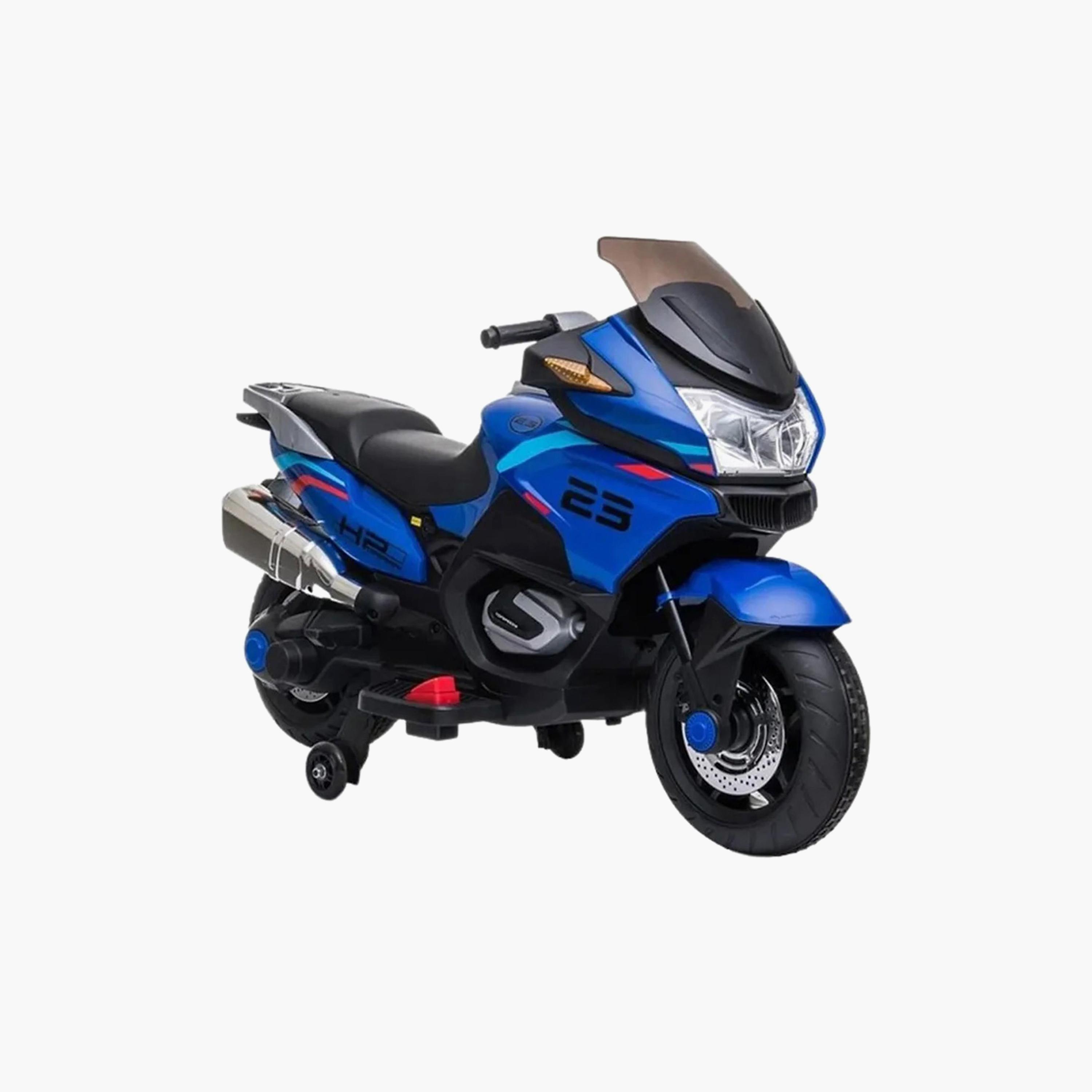 دراجة نارية كهربائية للركوب بمحرك مزدوج - أزرق من مايتس-toys-outdoor-bikesandrideons-electricvehicles-image-1