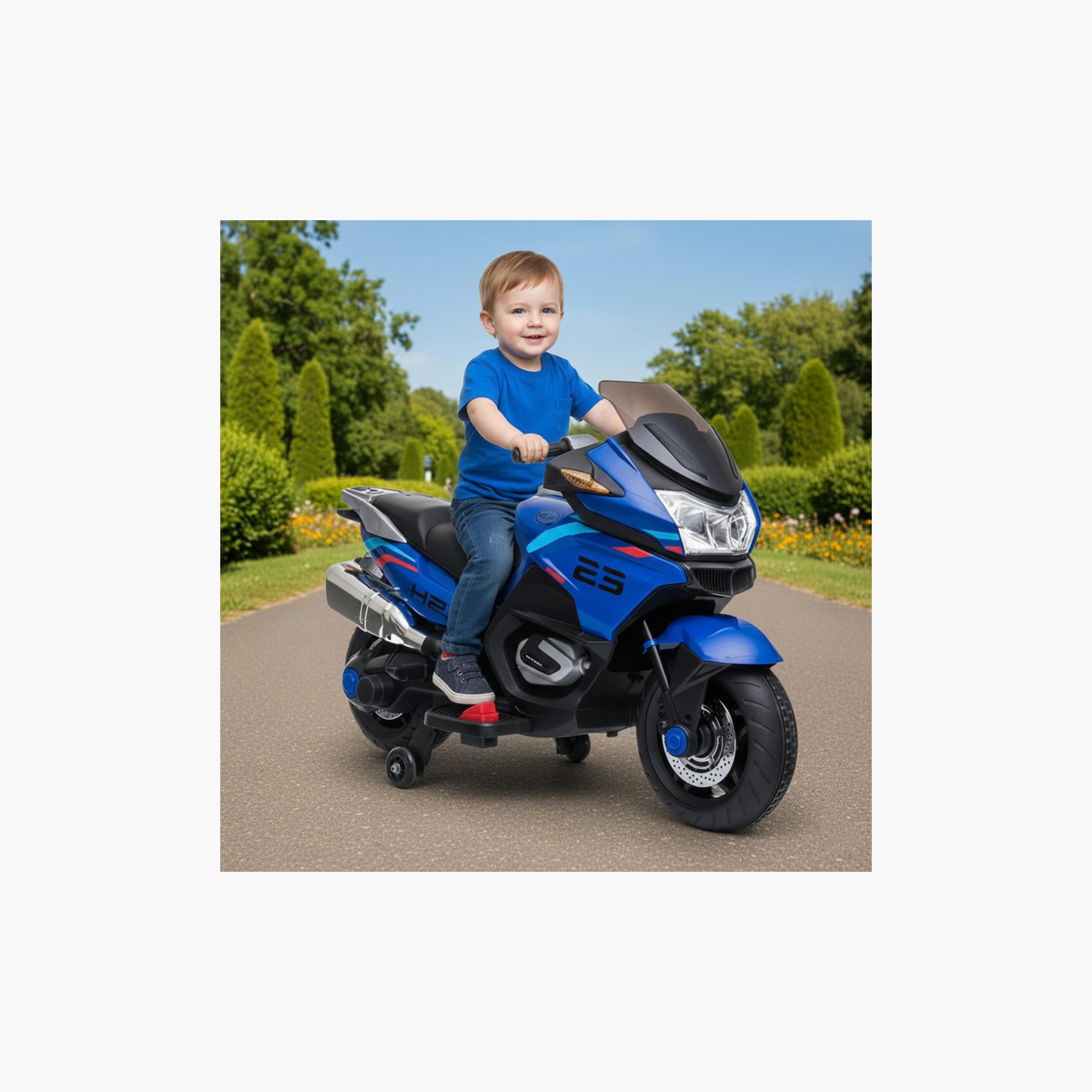 دراجة نارية كهربائية للركوب بمحرك مزدوج - أزرق من مايتس-toys-outdoor-bikesandrideons-electricvehicles-image-5
