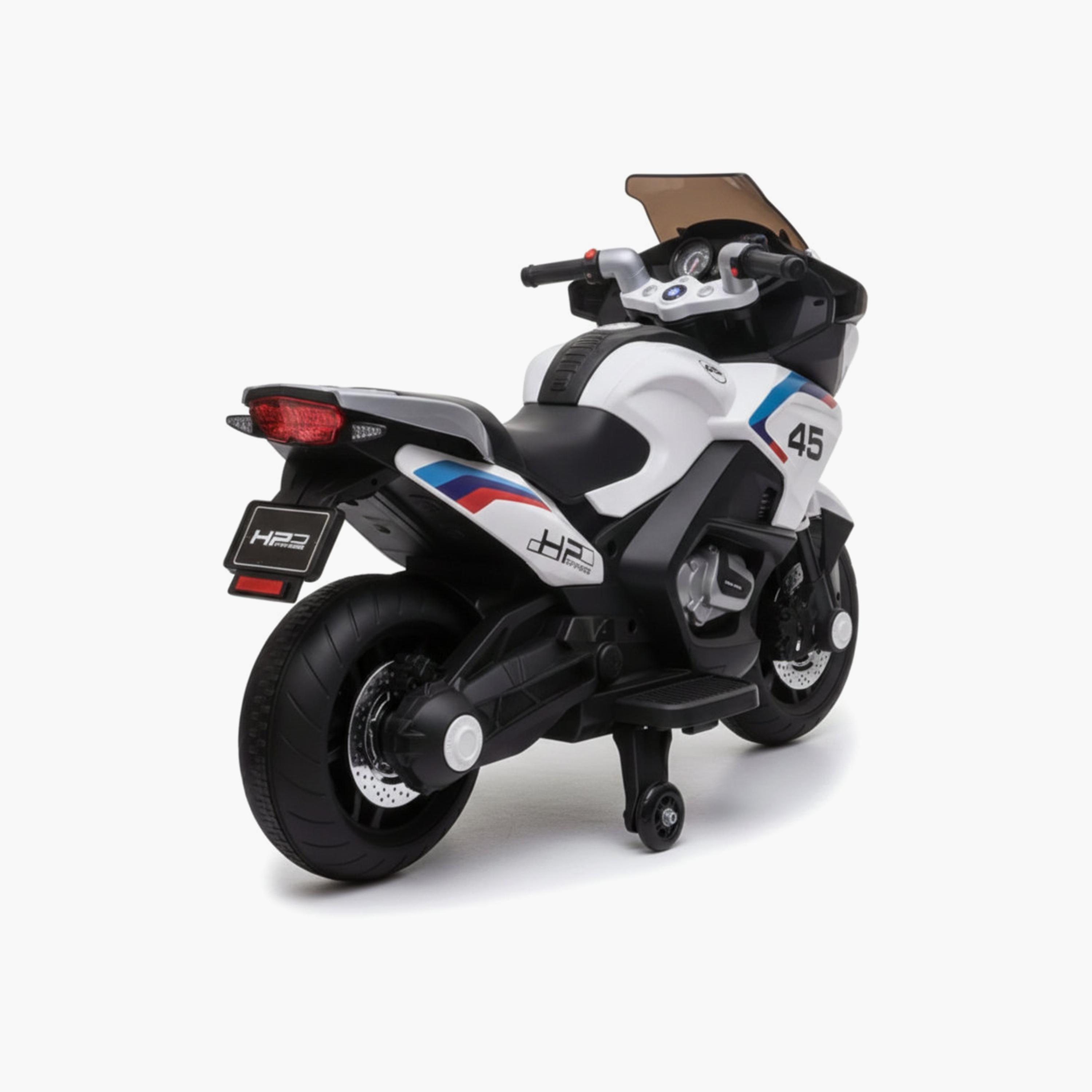 دراجة نارية كهربائية للركوب بمحرك مزدوج 12 فولت - أبيض من مايتس-toys-outdoor-bikesandrideons-electricvehicles-image-2