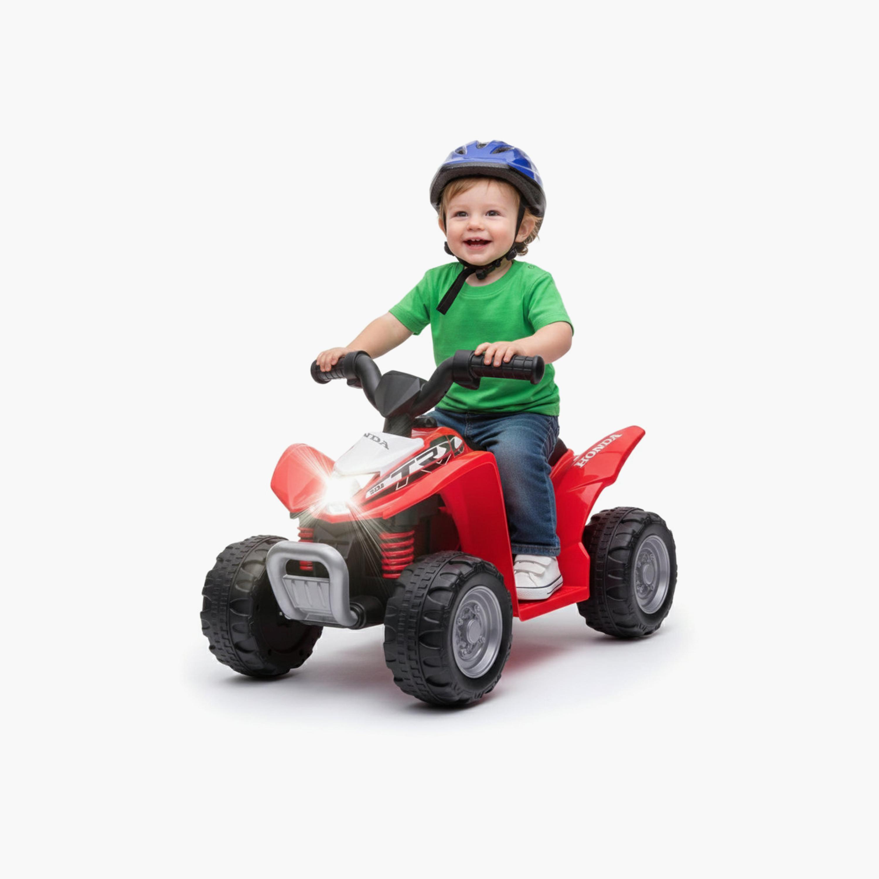 دراجة "ATV كواد" كهربائية "هوندا" مرخصة بمحرك واحد 6 فولت مع أضواء وموسيقى من مايتس-toys-outdoor-bikesandrideons-electricvehicles-image-2