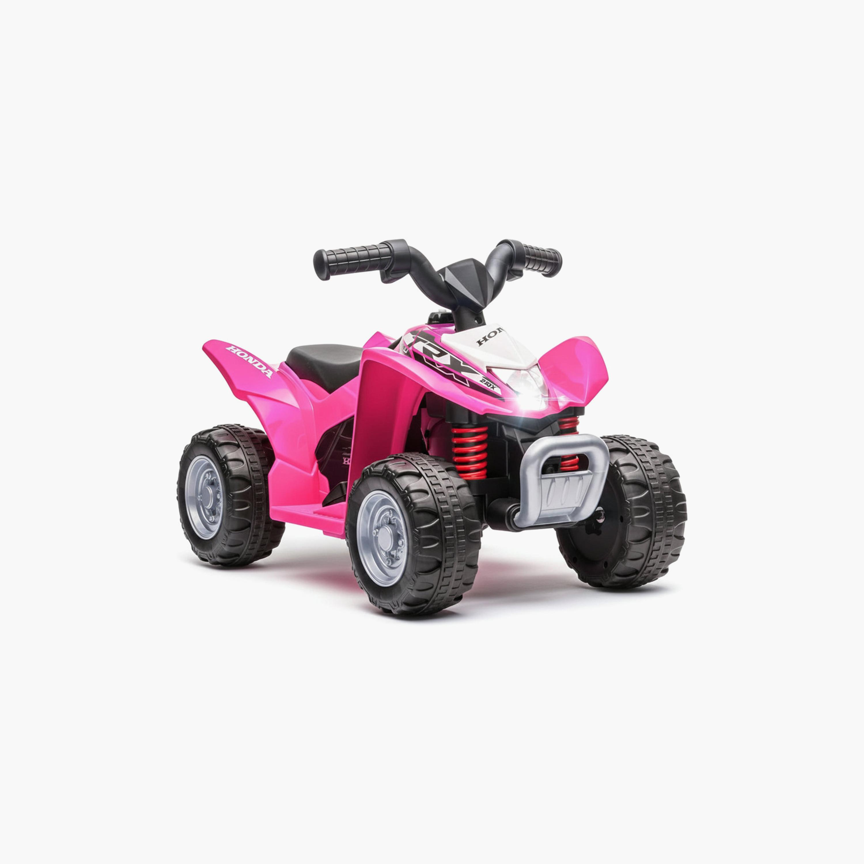 دراجة "ATV كواد" كهربائية "هوندا" بمحرك واحد 6 فولت مع ضوء وموسيقى - وردي من مايتس-toys-outdoor-bikesandrideons-electricvehicles-image-1