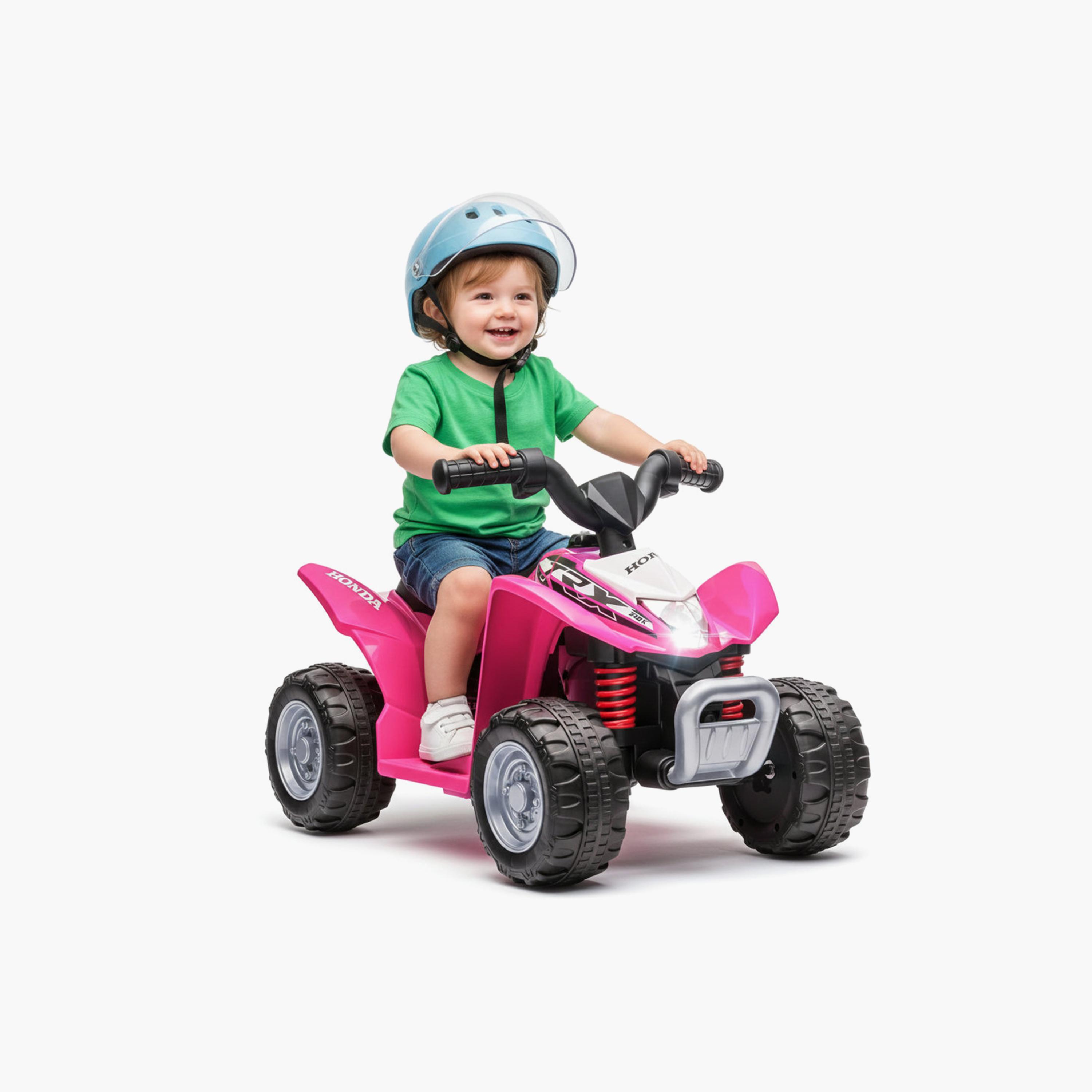 دراجة "ATV كواد" كهربائية "هوندا" بمحرك واحد 6 فولت مع ضوء وموسيقى - وردي من مايتس-toys-outdoor-bikesandrideons-electricvehicles-image-2