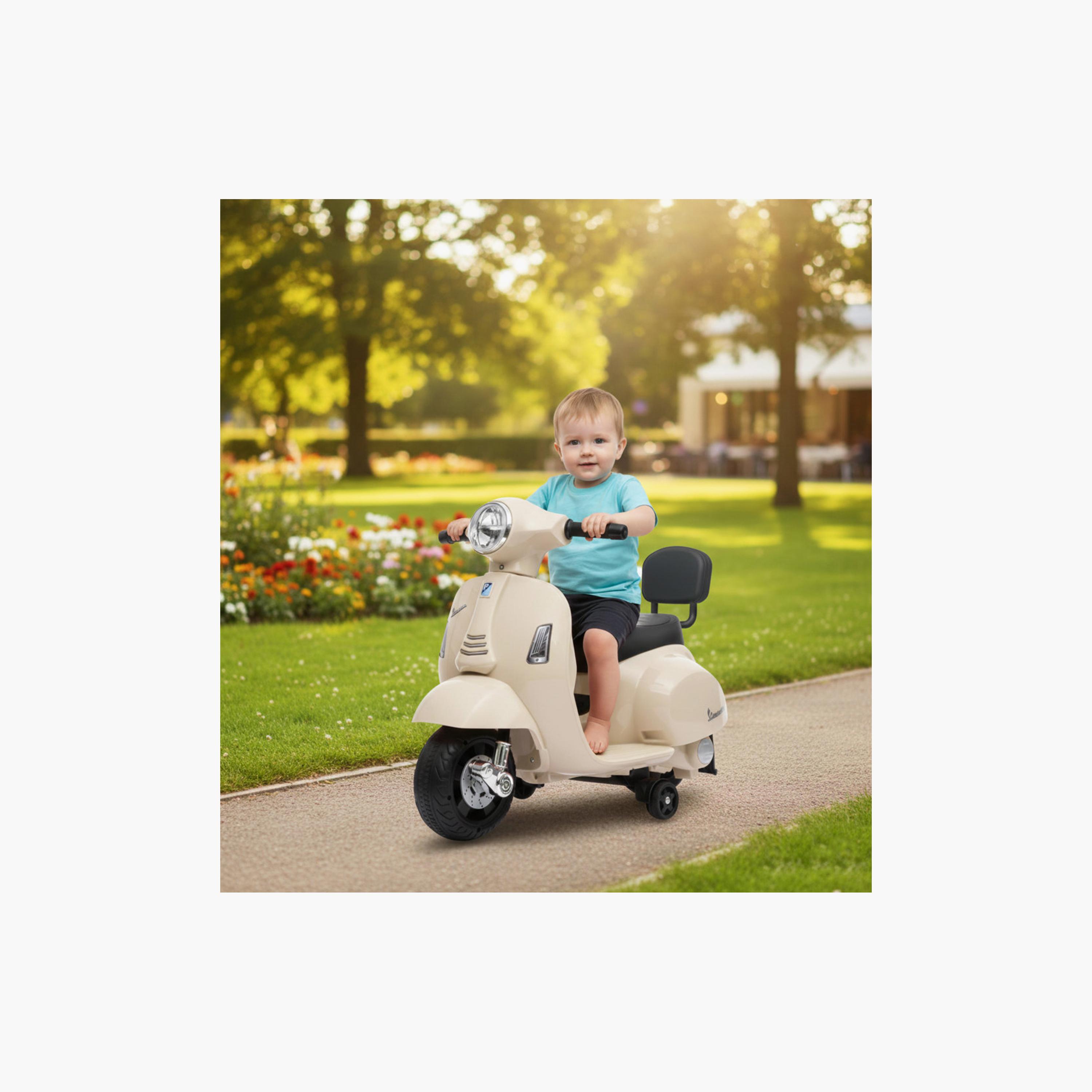 سكوتر ركوب كهربائي "فيسبا" مرخص بمحرك واحد 6 فولت مع أضواء وموسيقى من مايتس-toys-outdoor-bikesandrideons-electricvehicles-image-3