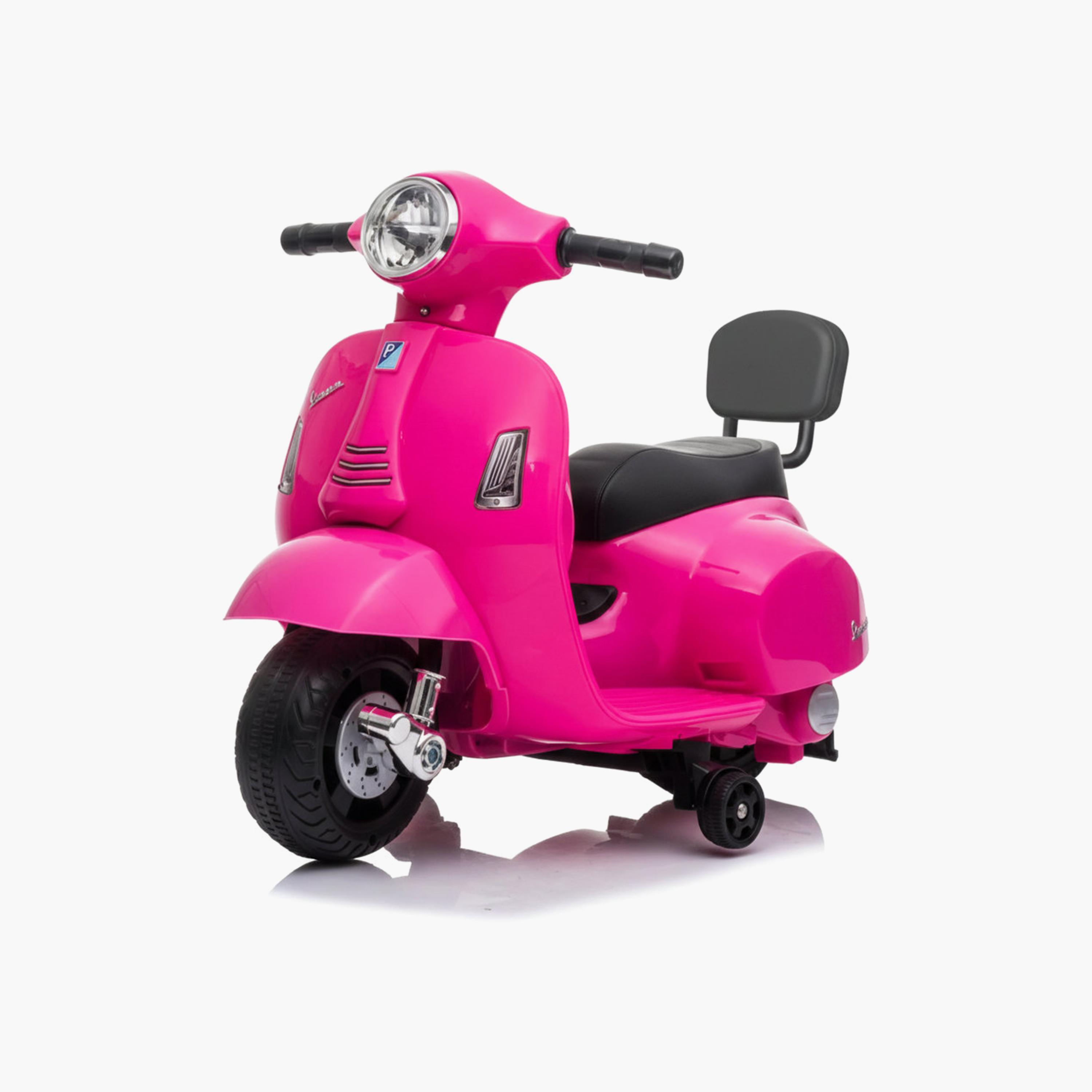 سكوتر ركوب كهربائي "فيسبا" بمحرك واحد 6 فولت مع ضوء وموسيقى - وردي من مايتس-toys-outdoor-bikesandrideons-electricvehicles-image-1