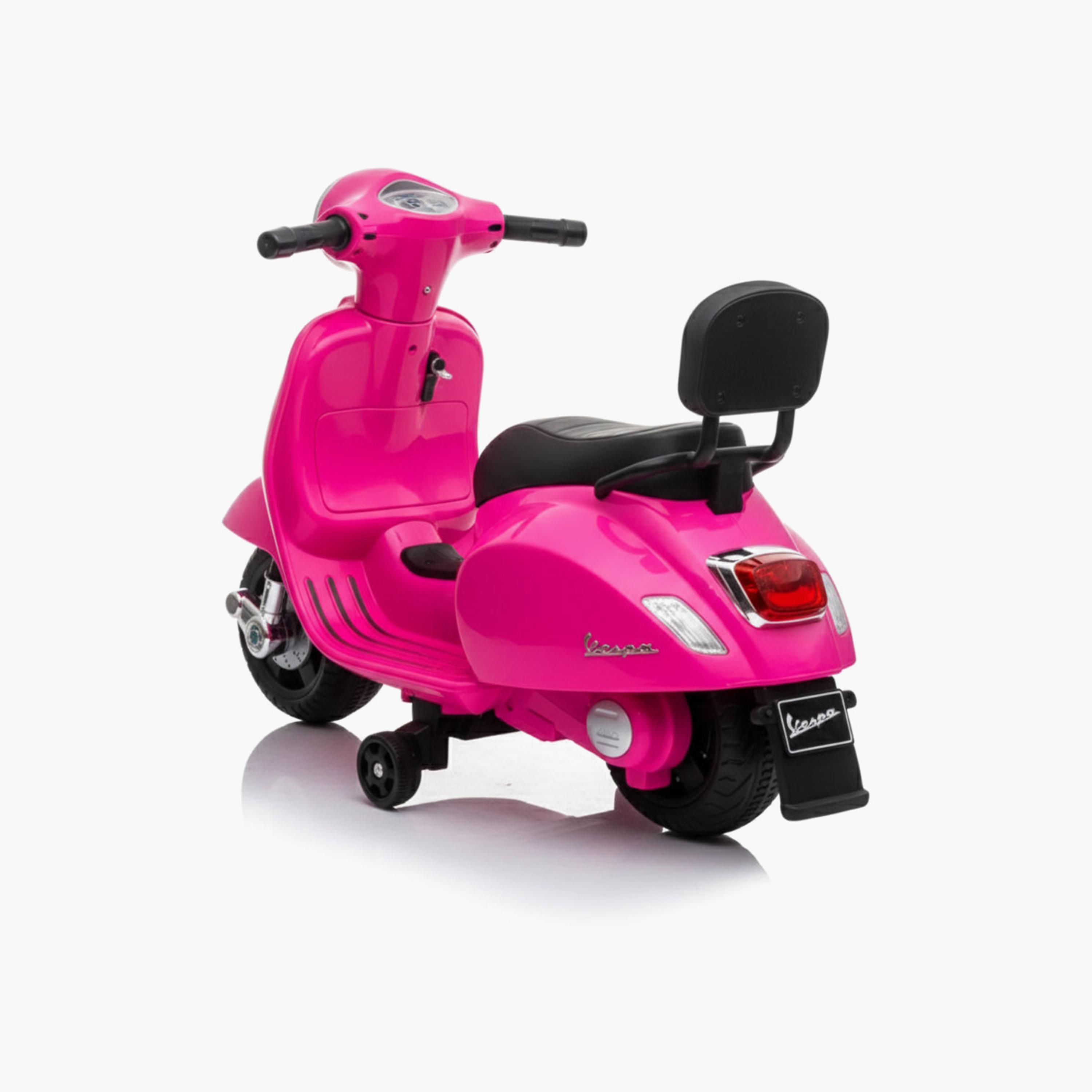سكوتر ركوب كهربائي "فيسبا" بمحرك واحد 6 فولت مع ضوء وموسيقى - وردي من مايتس-toys-outdoor-bikesandrideons-electricvehicles-image-2