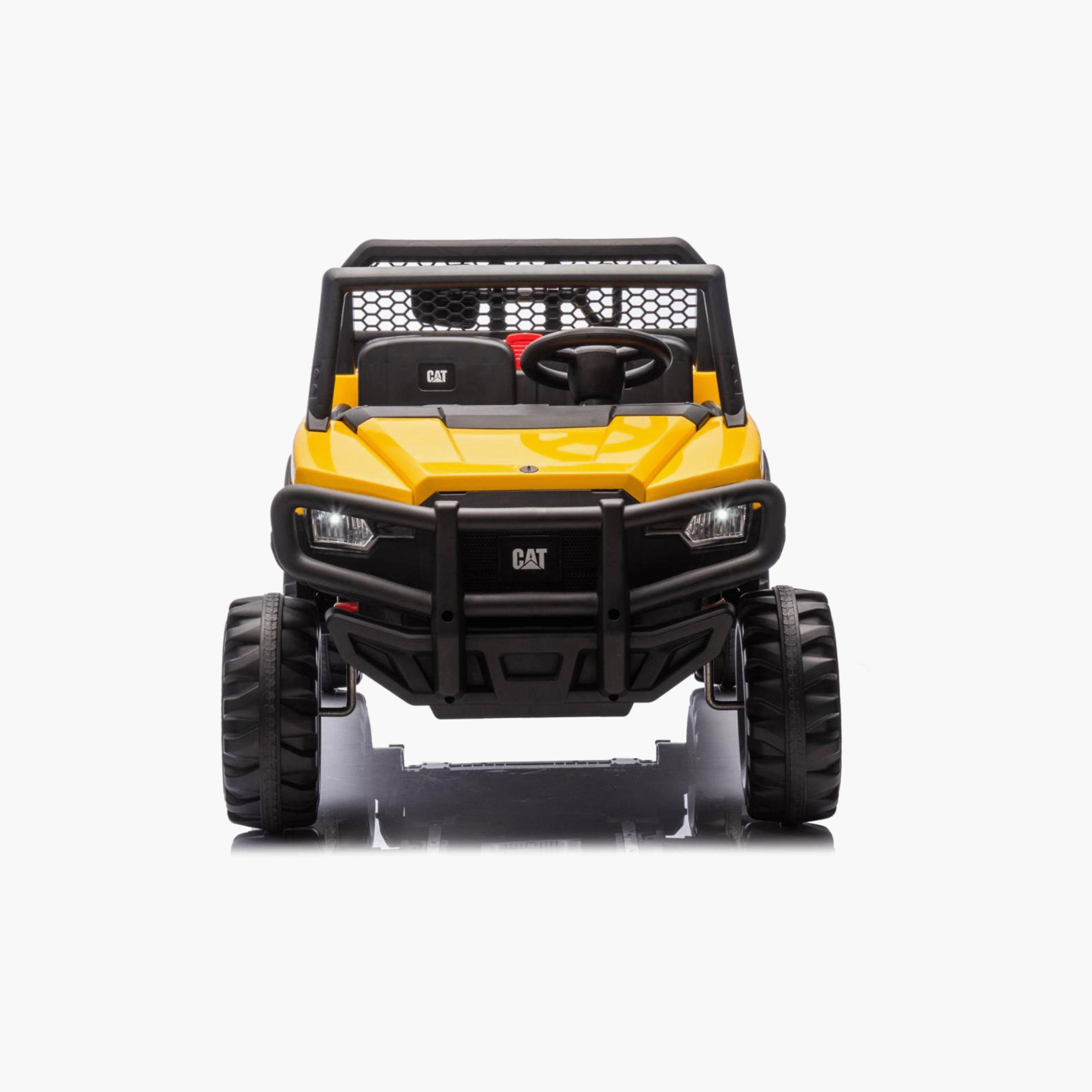 Myts 12V Dual Motor Electric CAT Ride-On Car - Yellow-toys-outdoor-bikesandrideons-electricvehicles-image-4