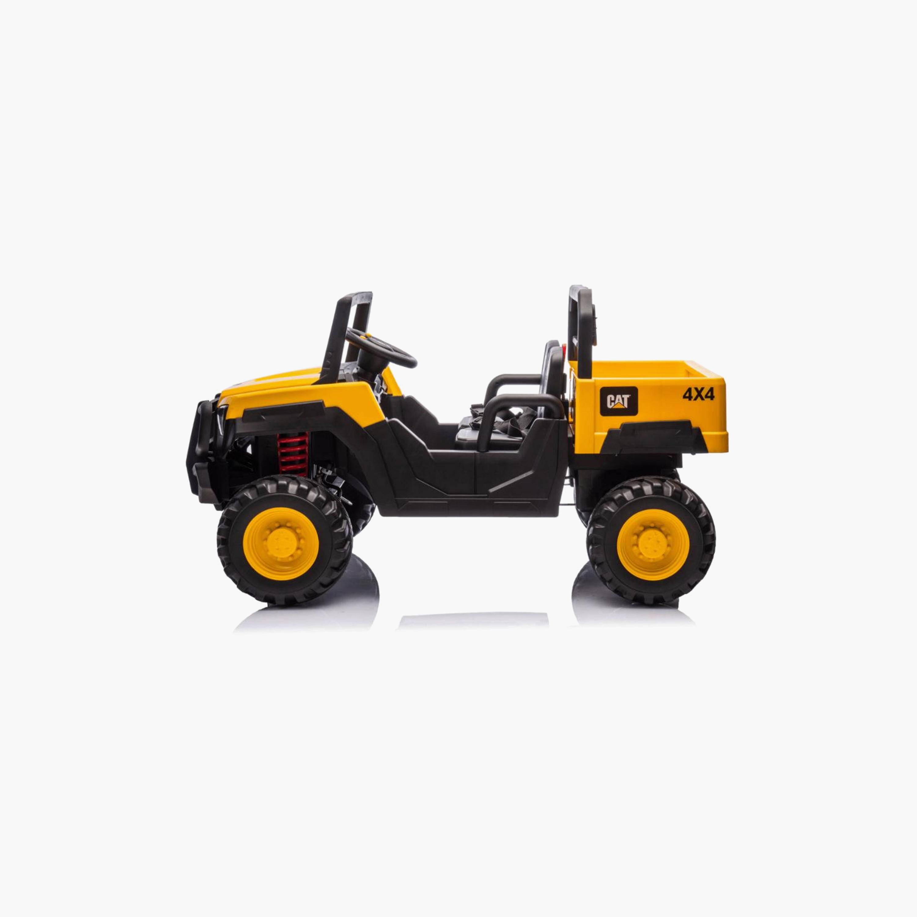 Myts 12V Dual Motor Electric CAT Ride-On Car - Yellow-toys-outdoor-bikesandrideons-electricvehicles-image-5