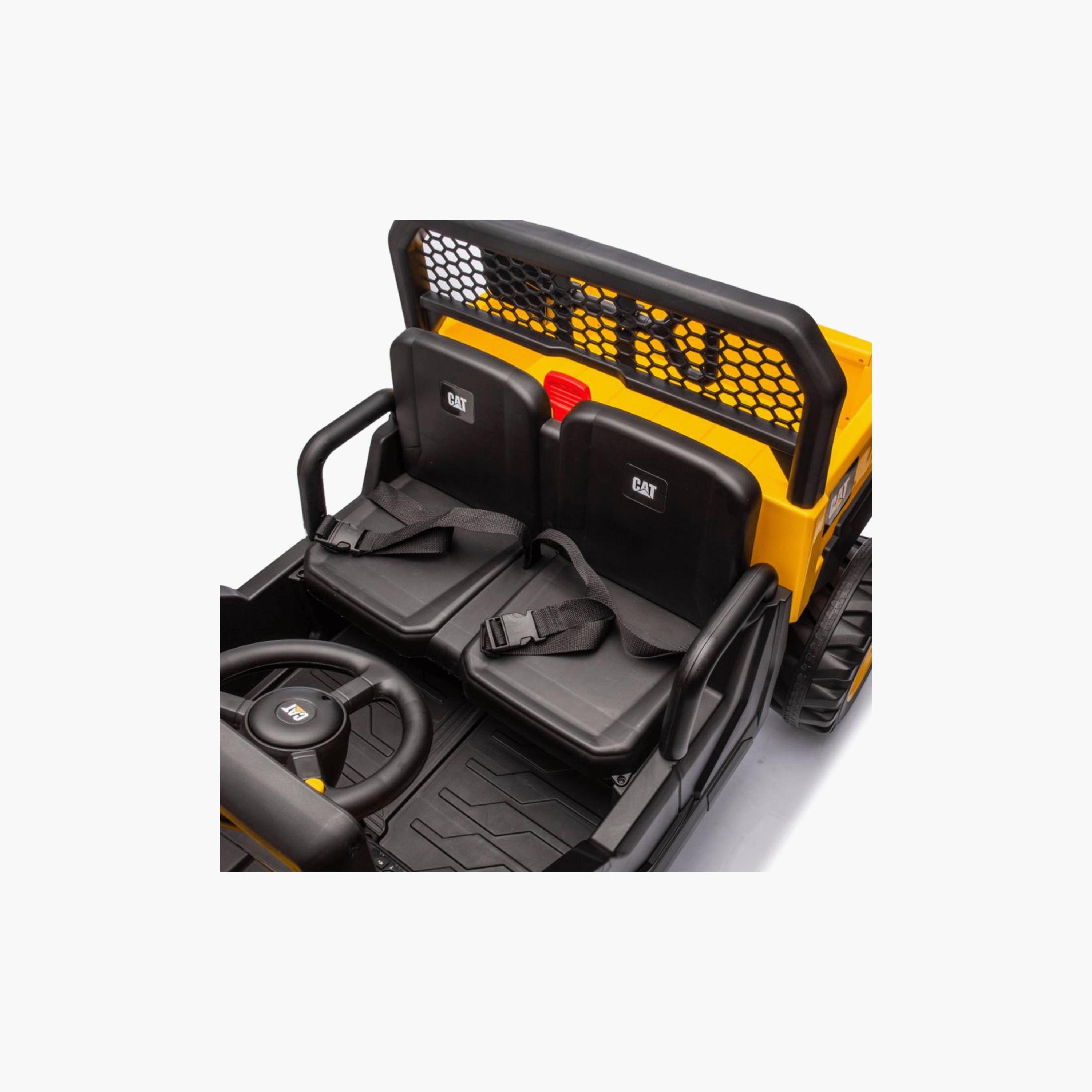 Myts 12V Dual Motor Electric CAT Ride-On Car - Yellow-toys-outdoor-bikesandrideons-electricvehicles-image-8