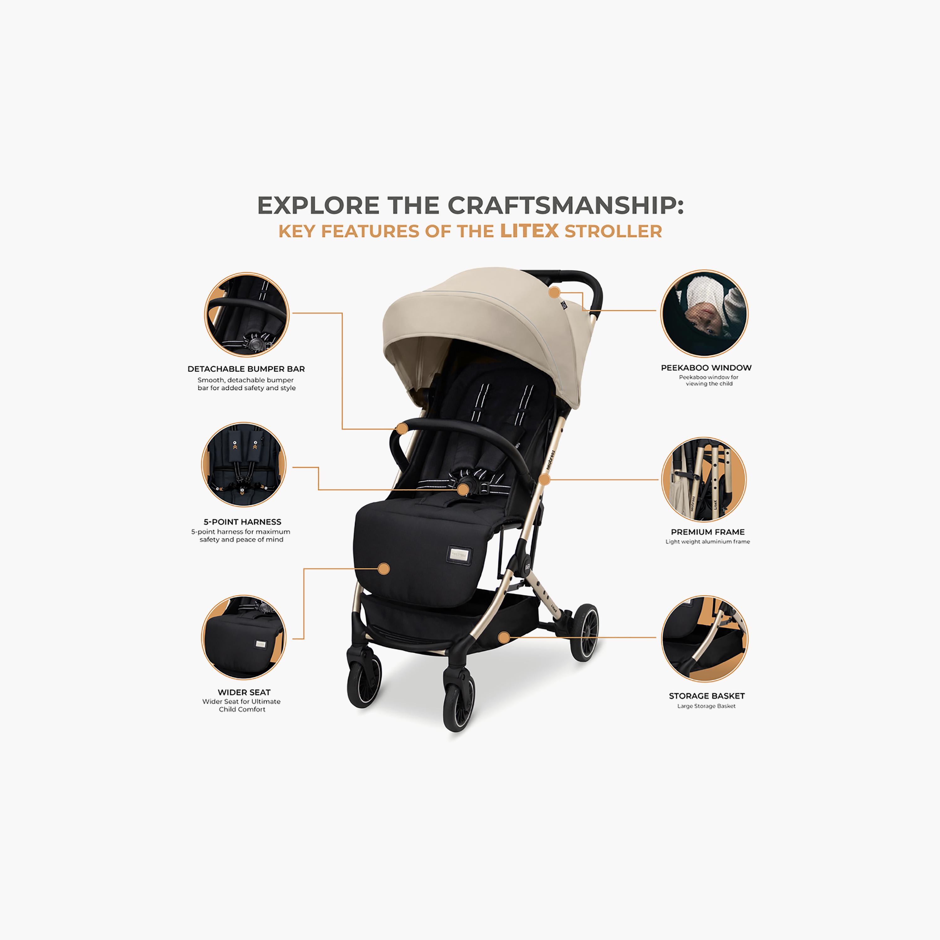 Neobreez LITEX Lightweight Cabin Size Travel Stroller with Waterproof Canopy-baby-gear-strollersandprams-strollers-image-13