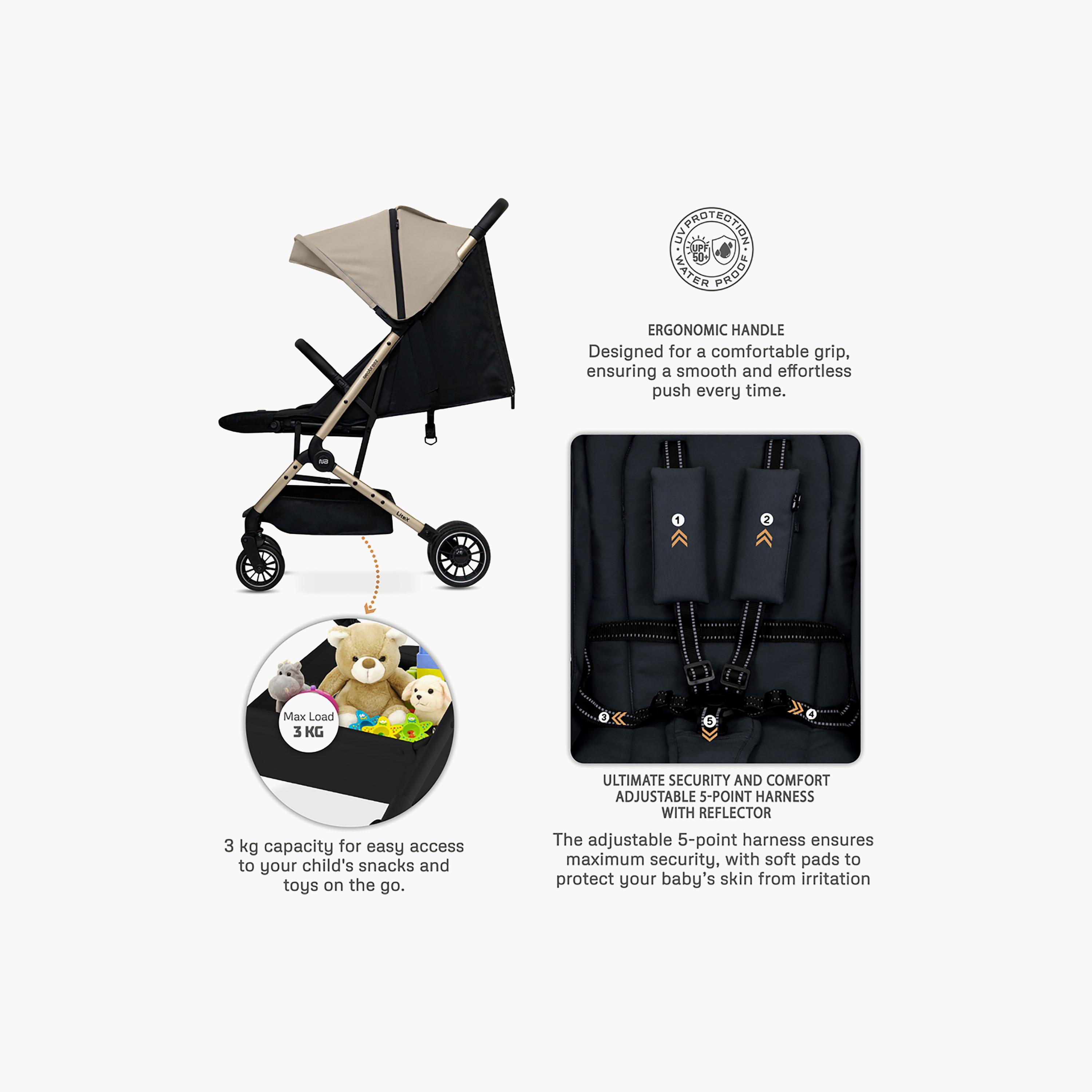 Neobreez LITEX Lightweight Cabin Size Travel Stroller with Waterproof Canopy-baby-gear-strollersandprams-strollers-image-20