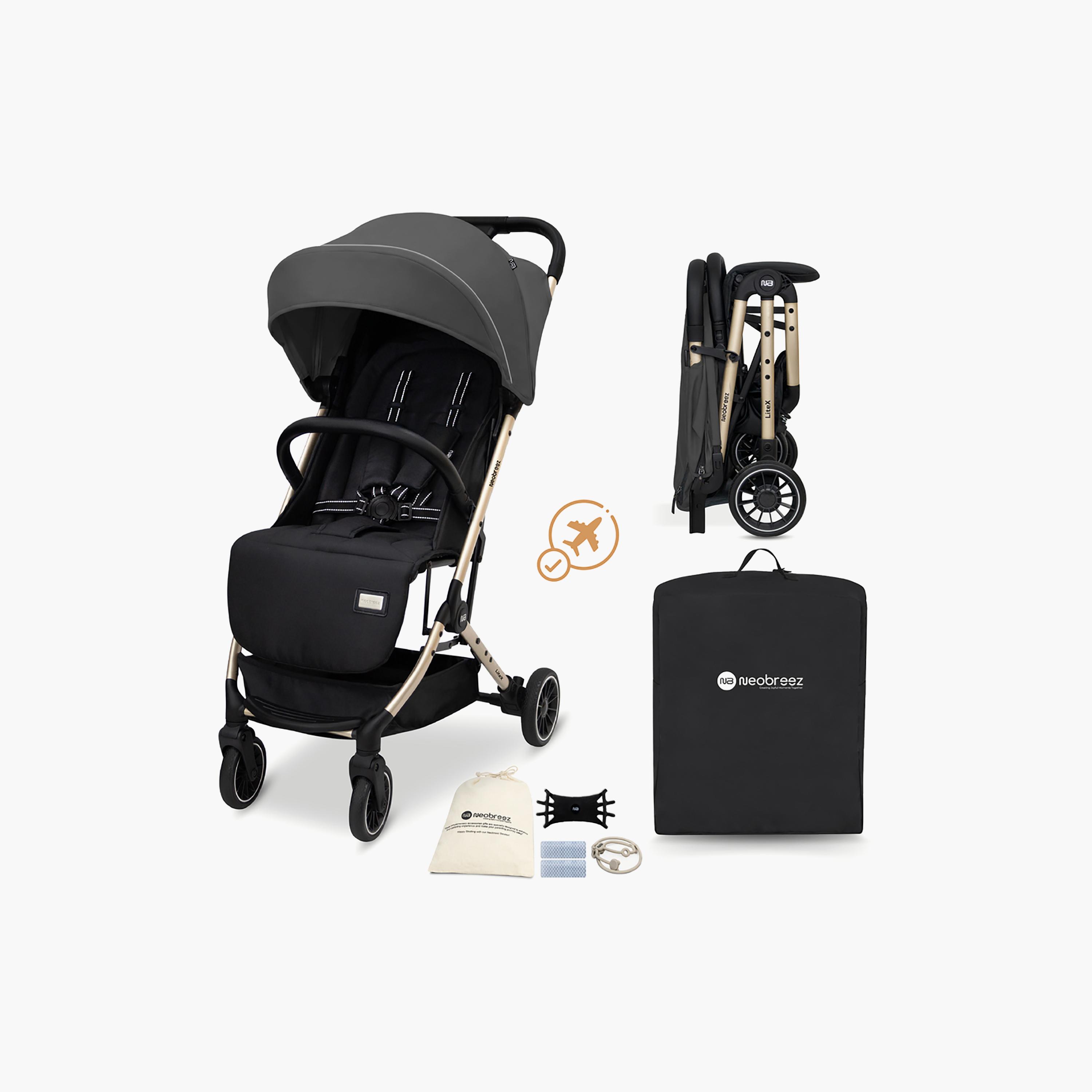 Neobreez LITEX Lightweight Cabin Size Travel Stroller with Waterproof Canopy-baby-gear-strollersandprams-strollers-image-12