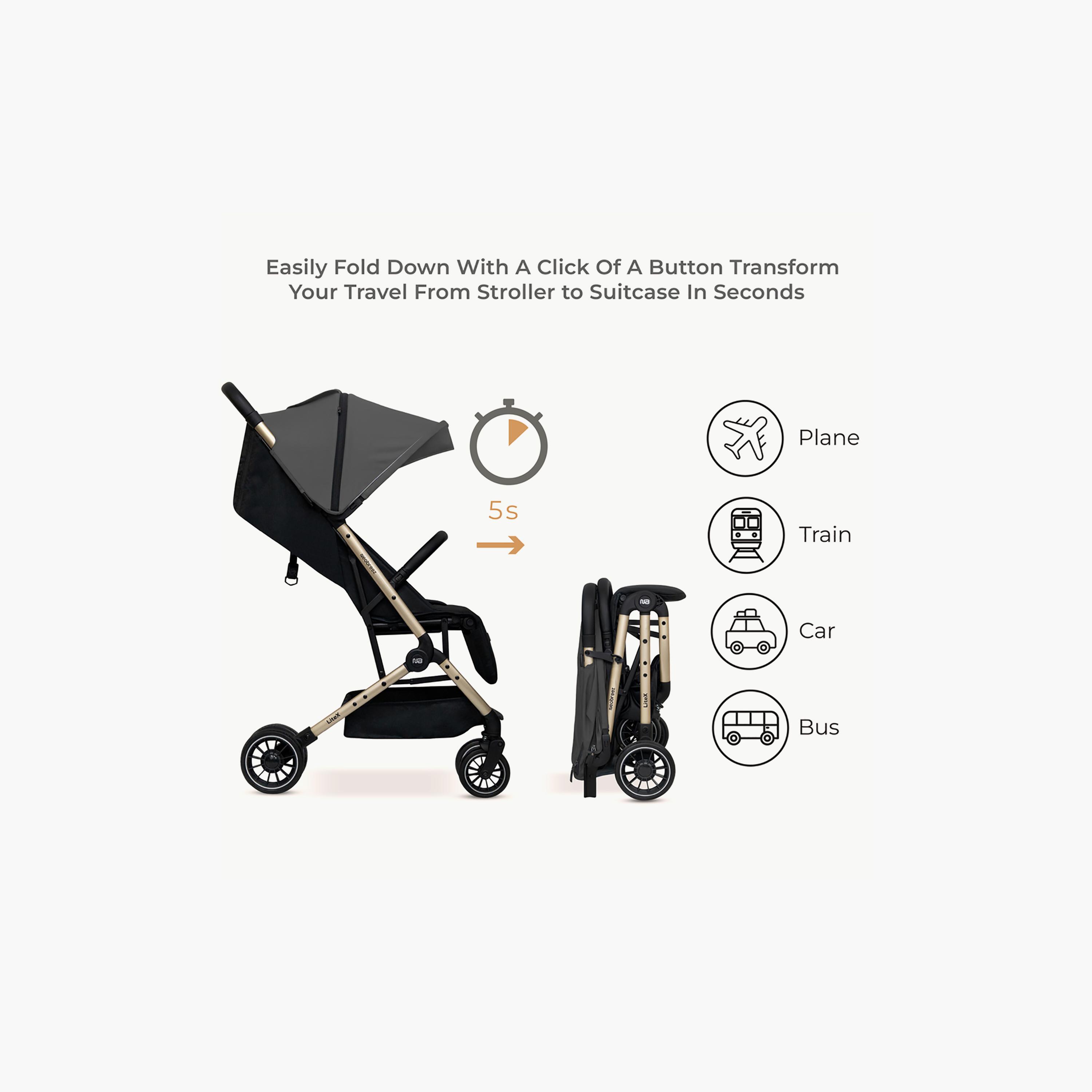 Neobreez LITEX Lightweight Cabin Size Travel Stroller with Waterproof Canopy-baby-gear-strollersandprams-strollers-image-13