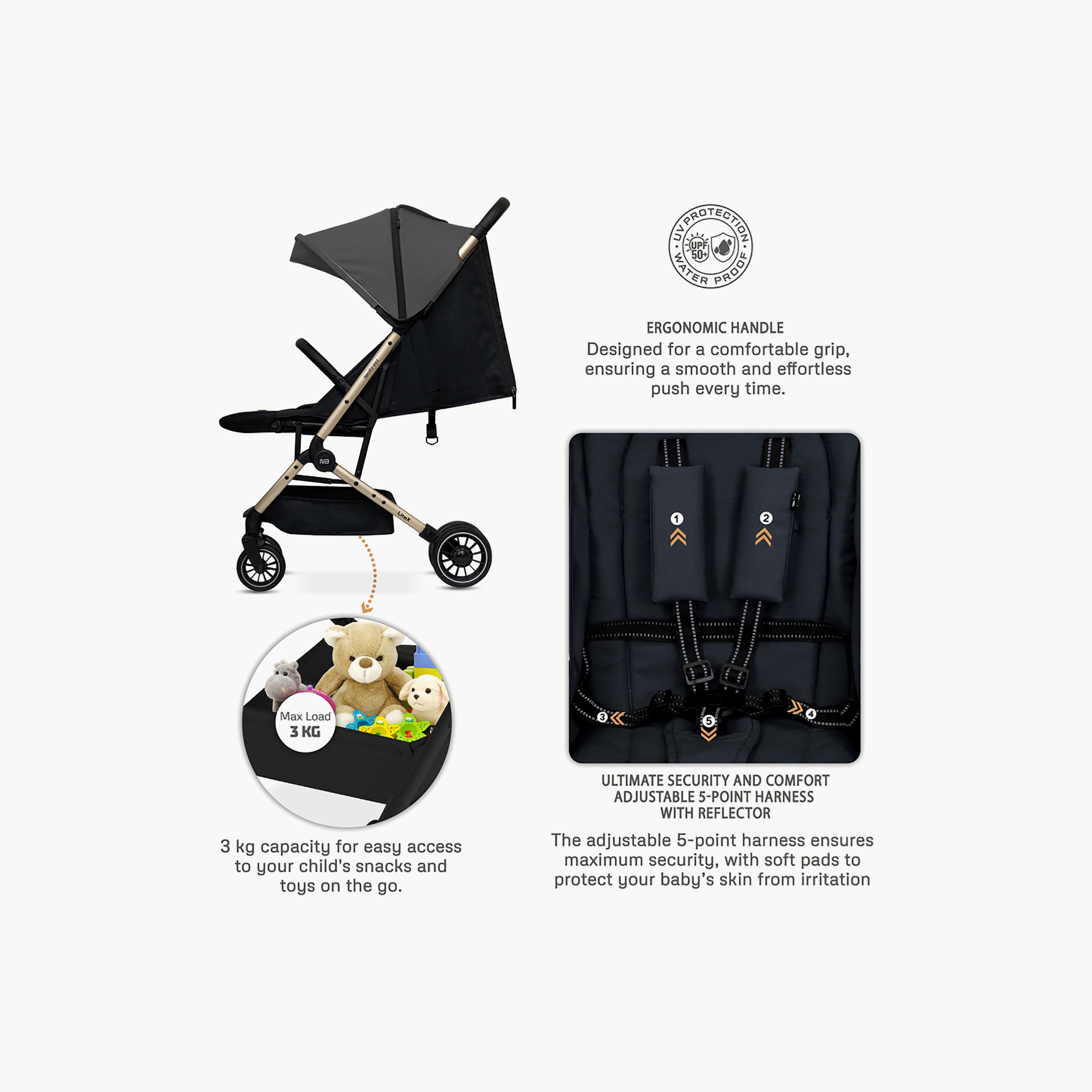 Neobreez LITEX Lightweight Cabin Size Travel Stroller with Waterproof Canopy-baby-gear-strollersandprams-strollers-image-19