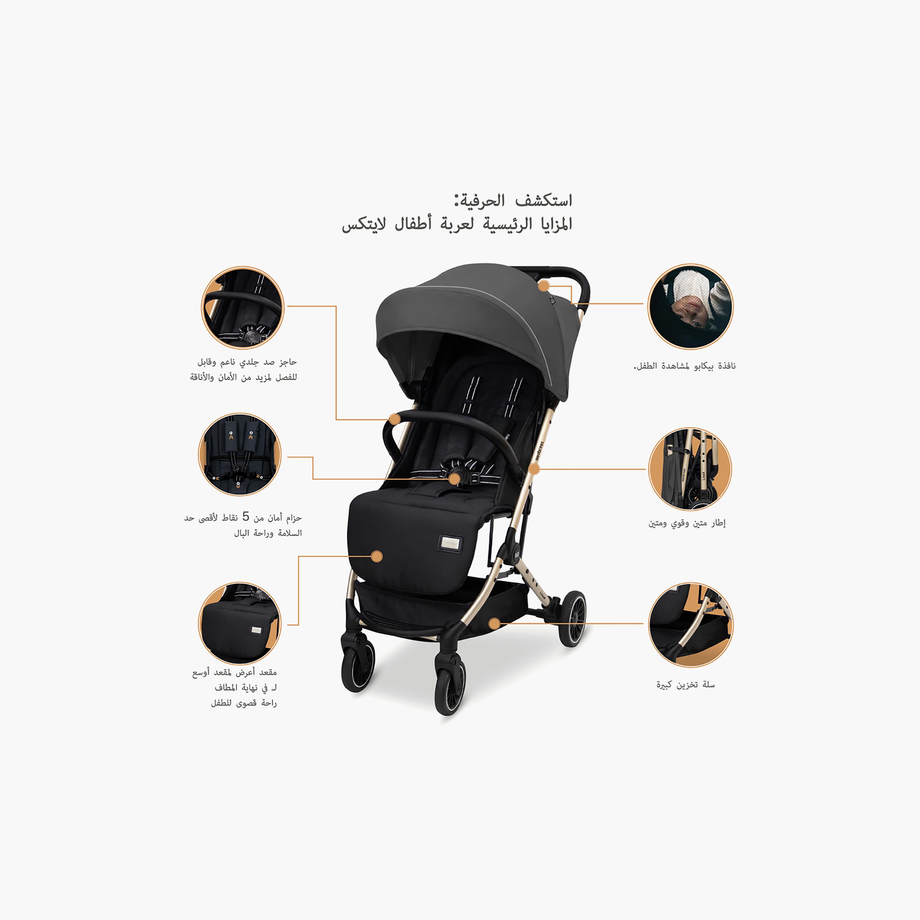 Neobreez LITEX Lightweight Cabin Size Travel Stroller with Waterproof Canopy-baby-gear-strollersandprams-strollers-image-4