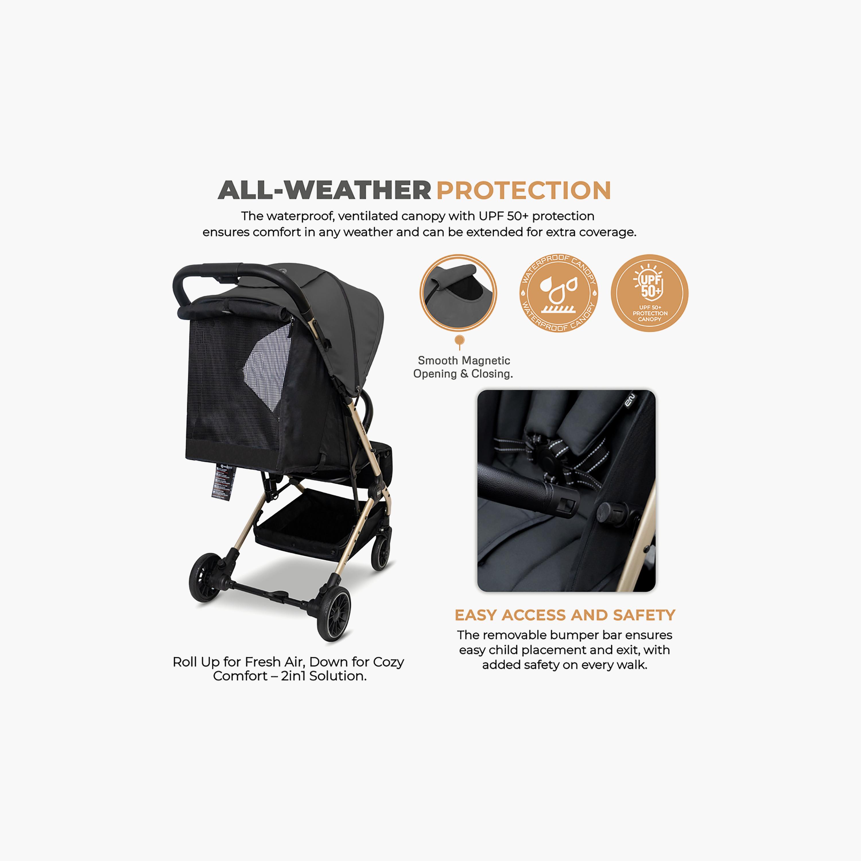 Neobreez LITEX Lightweight Cabin Size Travel Stroller with Waterproof Canopy-baby-gear-strollersandprams-strollers-image-7