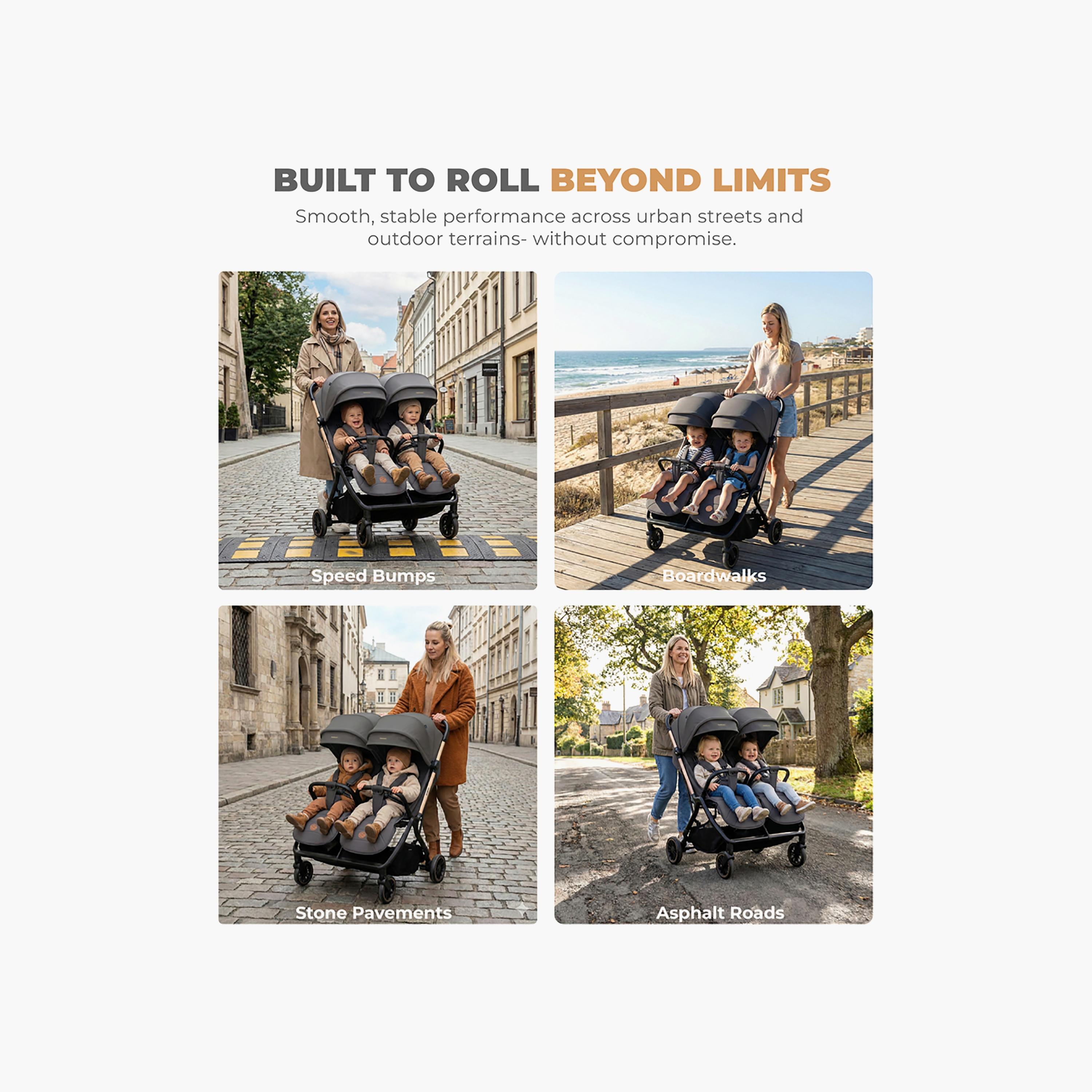 Neobreez Compact Autofold Twin Stroller with Recline Adjustment & Individual Canopy-baby-gear-strollersandprams-strollers-image-10