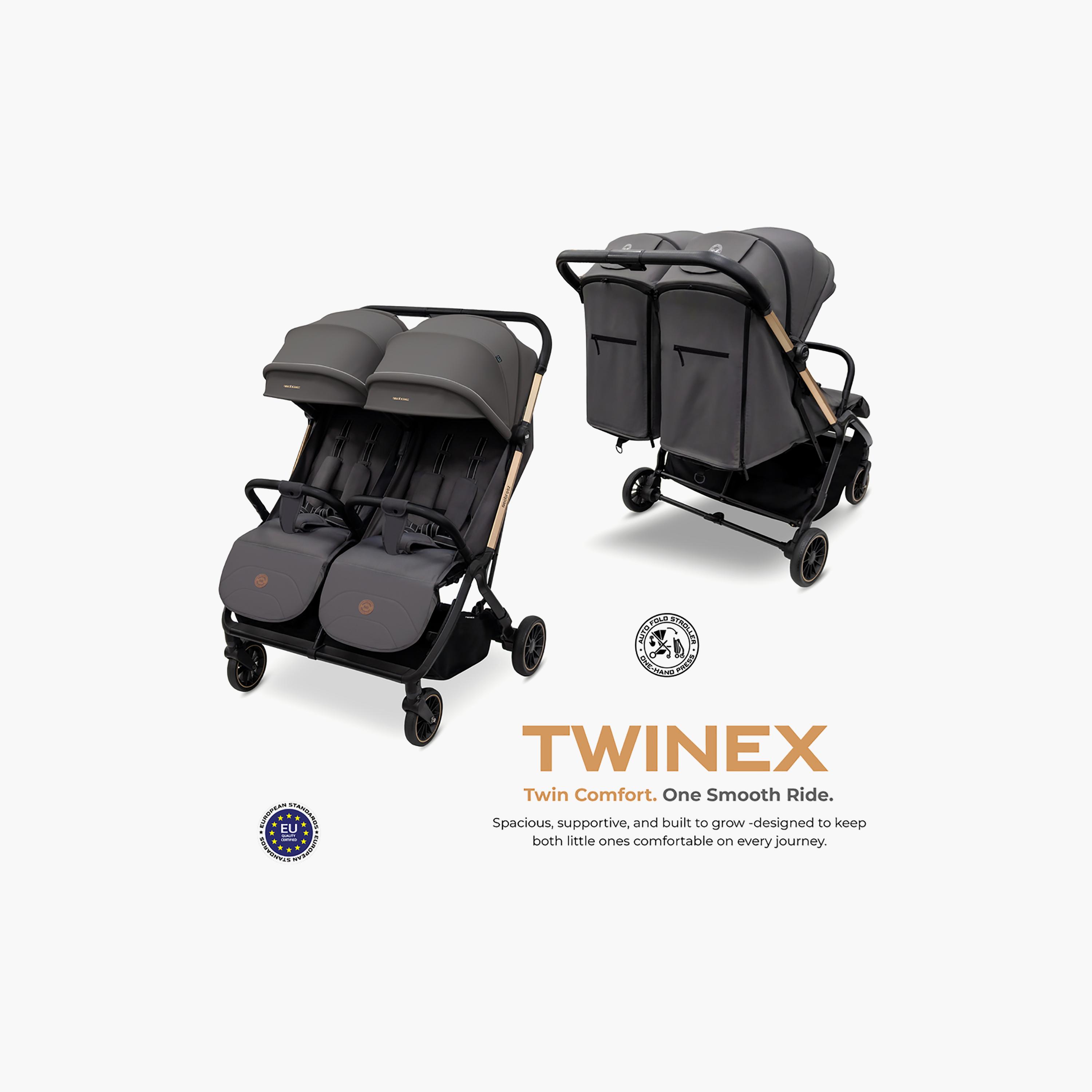 Neobreez Compact Autofold Twin Stroller with Recline Adjustment & Individual Canopy-baby-gear-strollersandprams-strollers-image-20