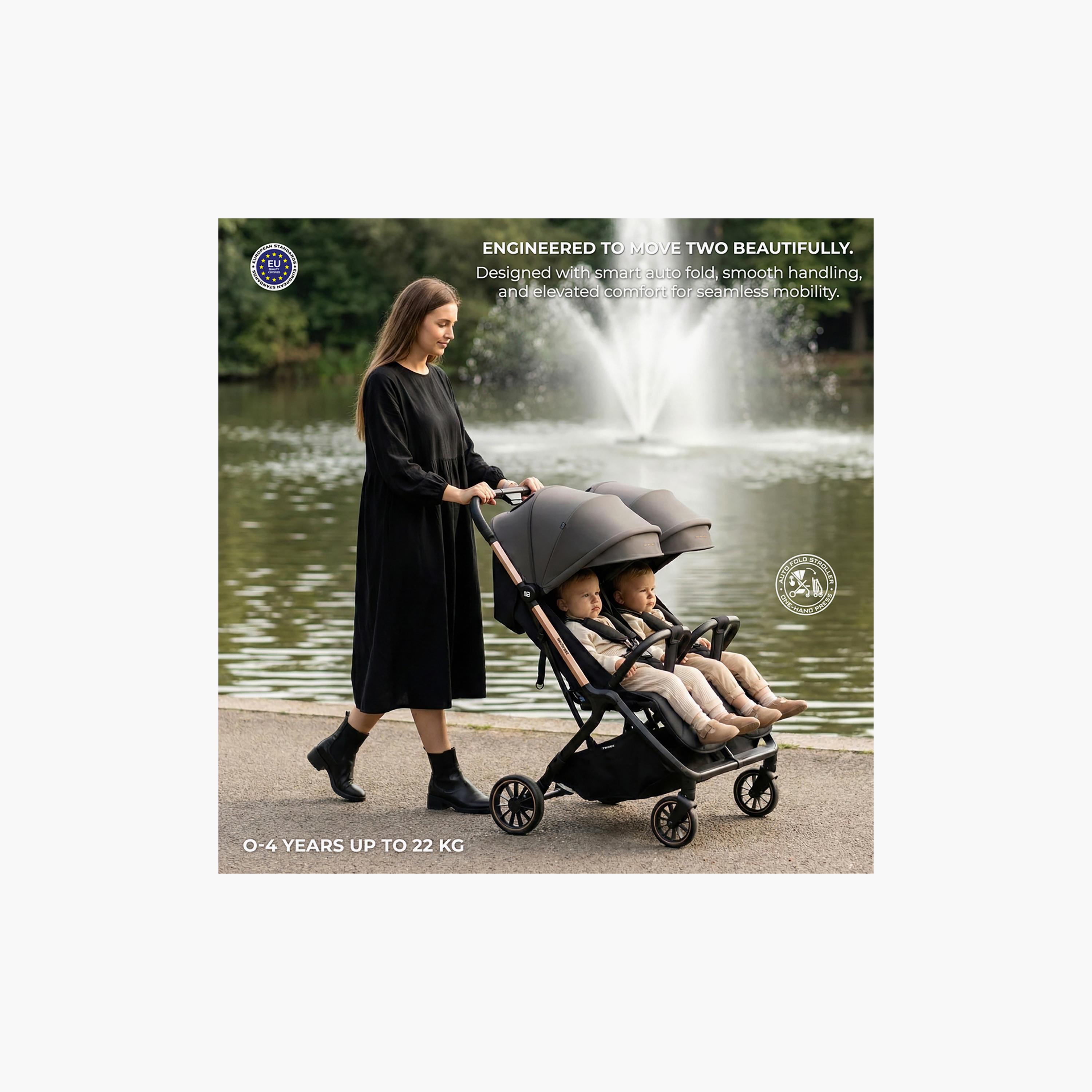 Neobreez Compact Autofold Twin Stroller with Recline Adjustment & Individual Canopy-baby-gear-strollersandprams-strollers-image-25
