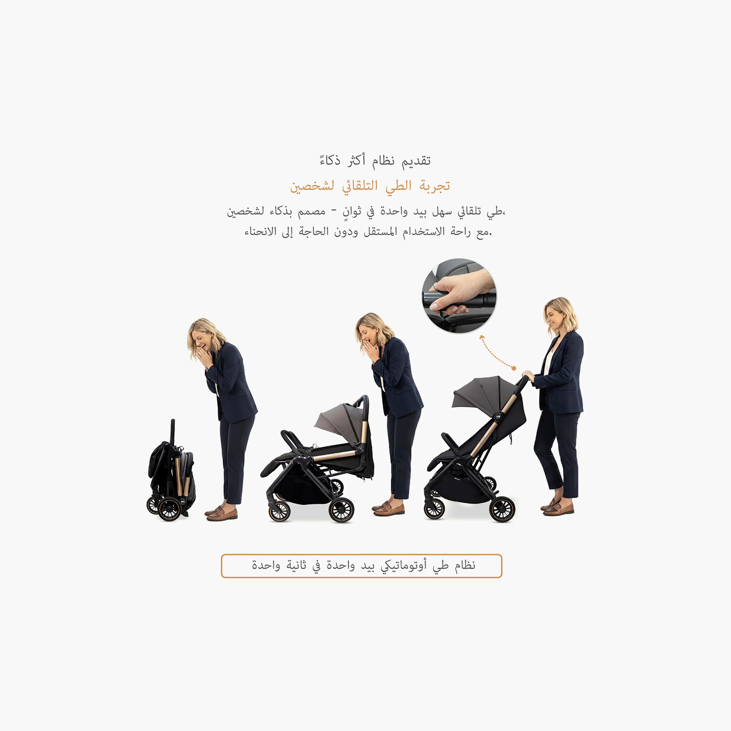 Neobreez Compact Autofold Twin Stroller with Recline Adjustment & Individual Canopy-baby-gear-strollersandprams-strollers-image-3