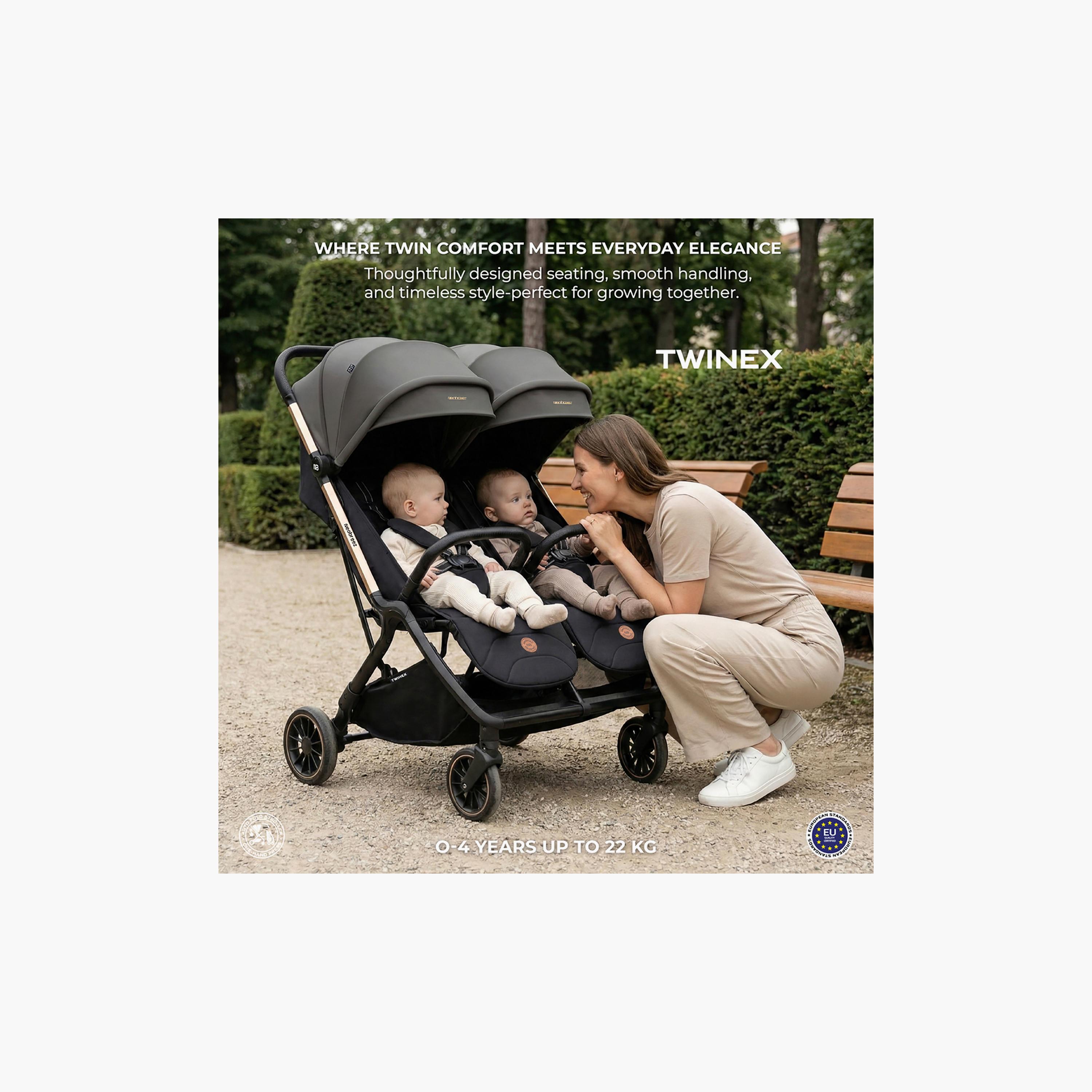 Neobreez Compact Autofold Twin Stroller with Recline Adjustment & Individual Canopy-baby-gear-strollersandprams-strollers-image-8
