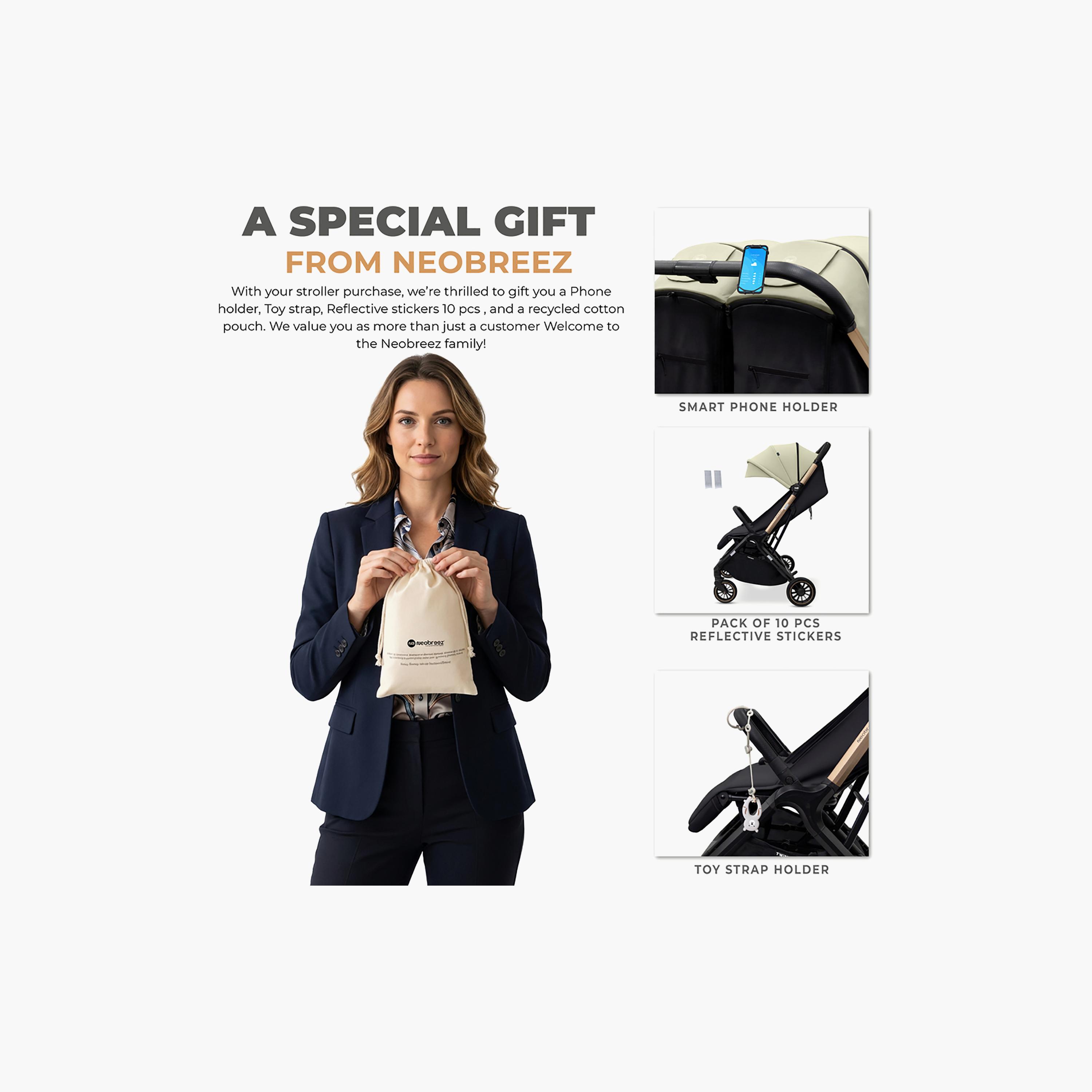 Neobreez Compact Autofold Twin Stroller with Recline Adjustment & Individual Canopy-baby-gear-strollersandprams-strollers-image-19
