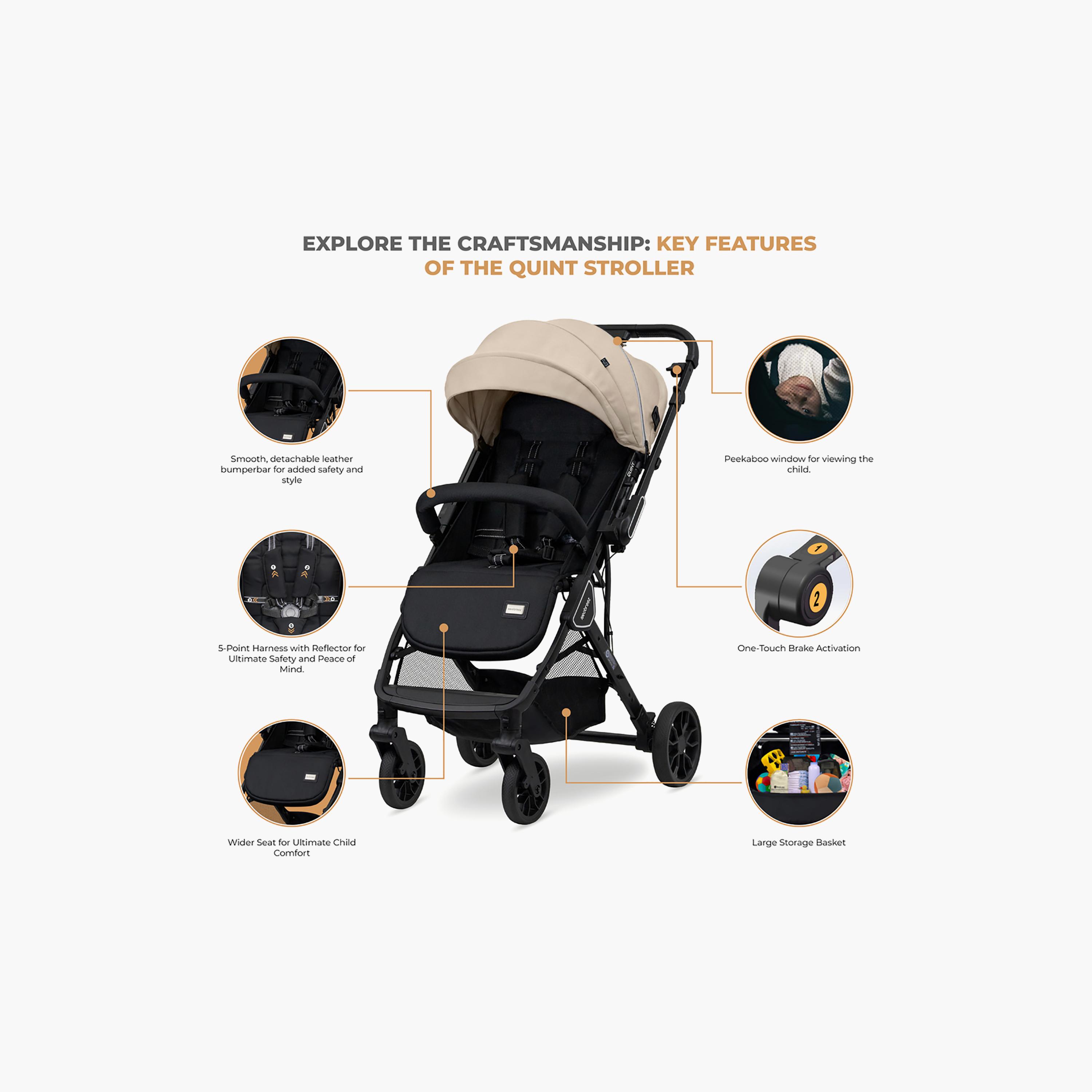 Neobreez QUINT Reversible Lightweight Compact Travel Stroller with Waterproof Canopy-baby-gear-strollersandprams-strollers-image-13