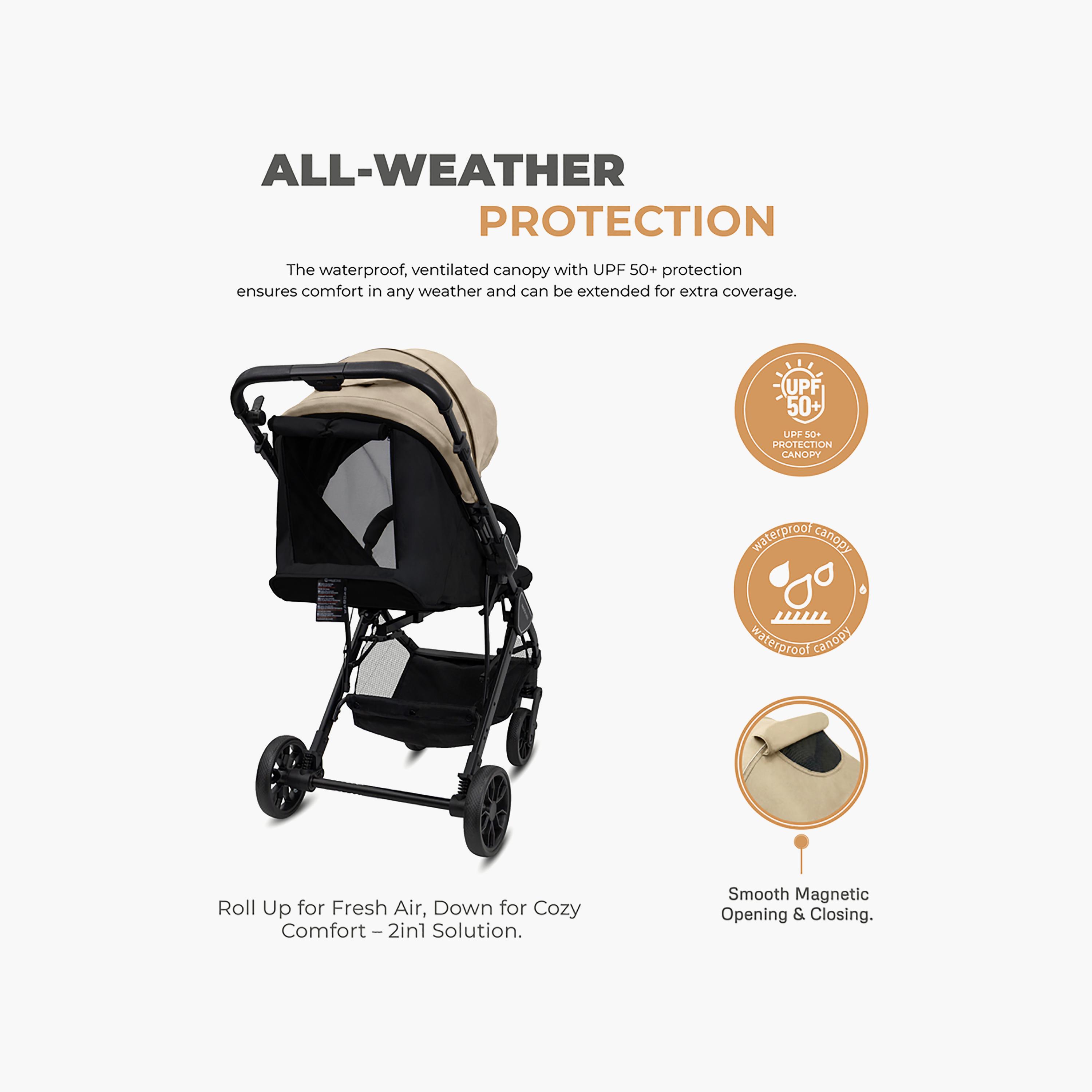 Neobreez QUINT Reversible Lightweight Compact Travel Stroller with Waterproof Canopy-baby-gear-strollersandprams-strollers-image-21