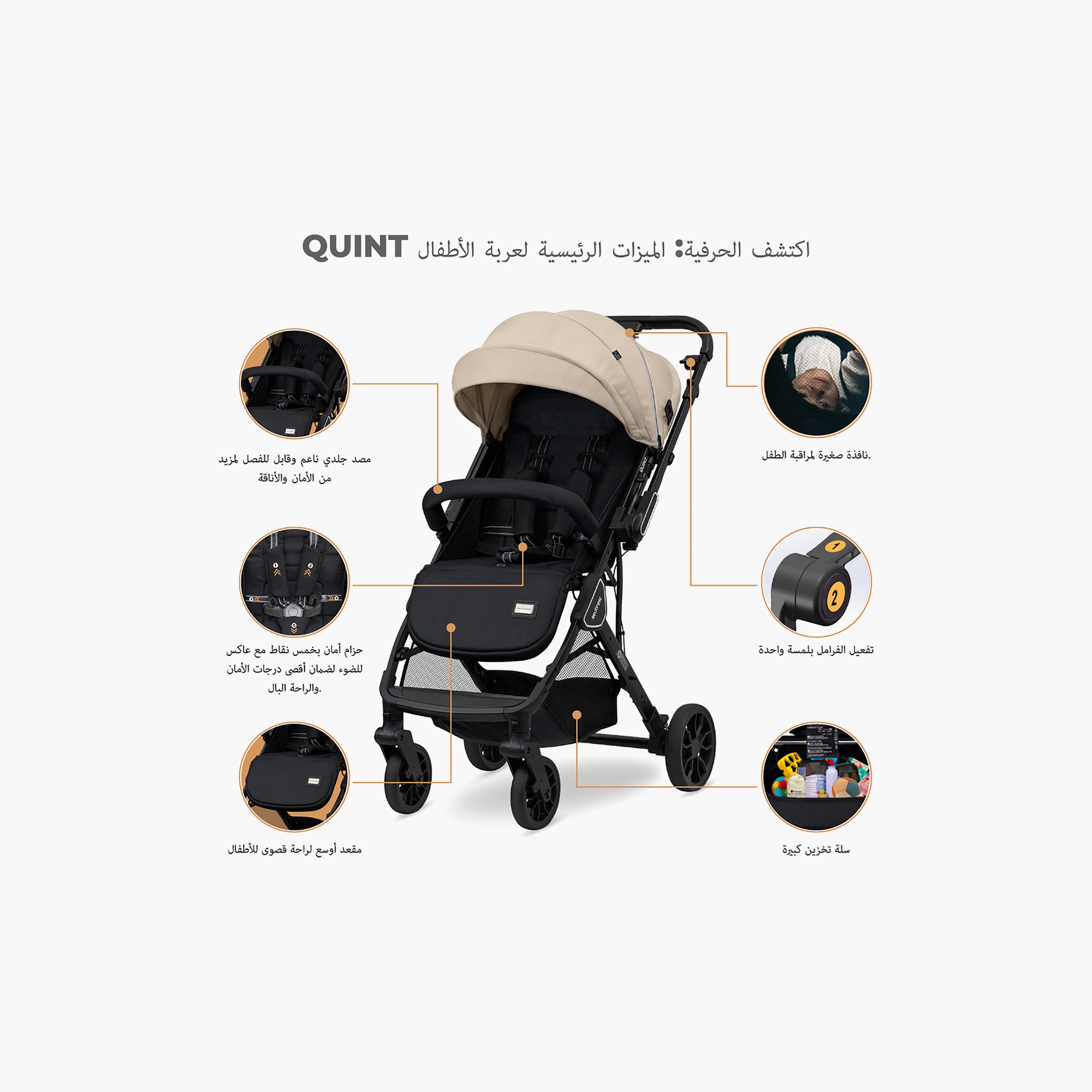 Neobreez QUINT Reversible Lightweight Compact Travel Stroller with Waterproof Canopy-baby-gear-strollersandprams-strollers-image-5