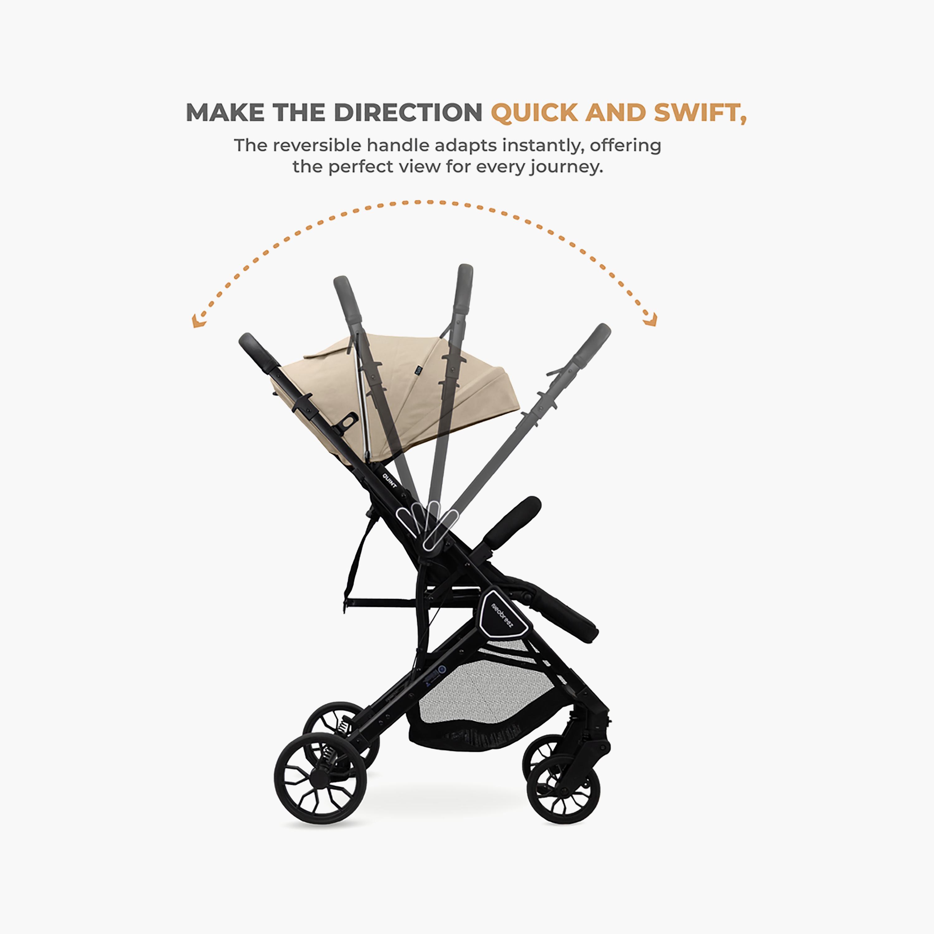 Neobreez QUINT Reversible Lightweight Compact Travel Stroller with Waterproof Canopy-baby-gear-strollersandprams-strollers-image-7