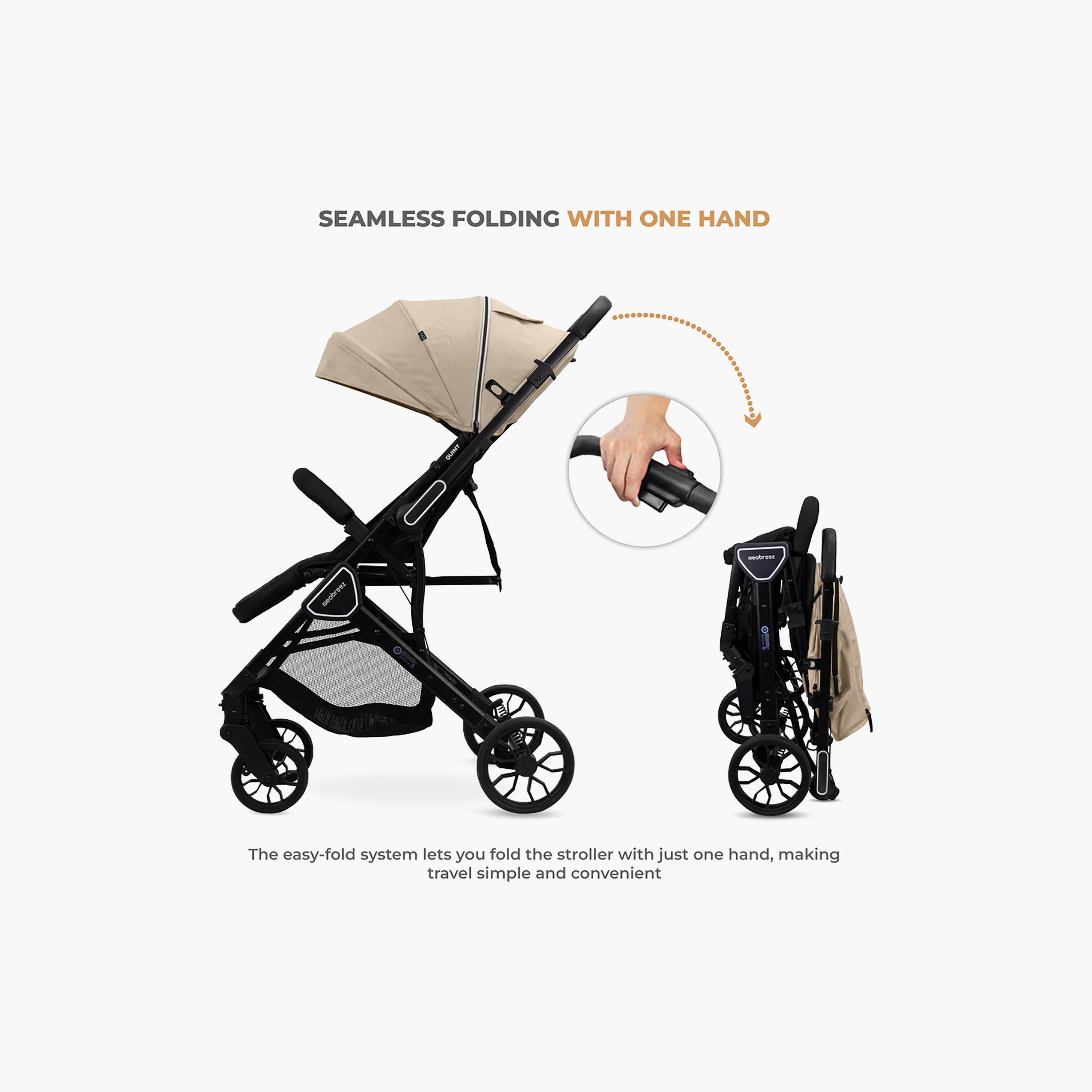 Neobreez QUINT Reversible Lightweight Compact Travel Stroller with Waterproof Canopy-baby-gear-strollersandprams-strollers-image-9