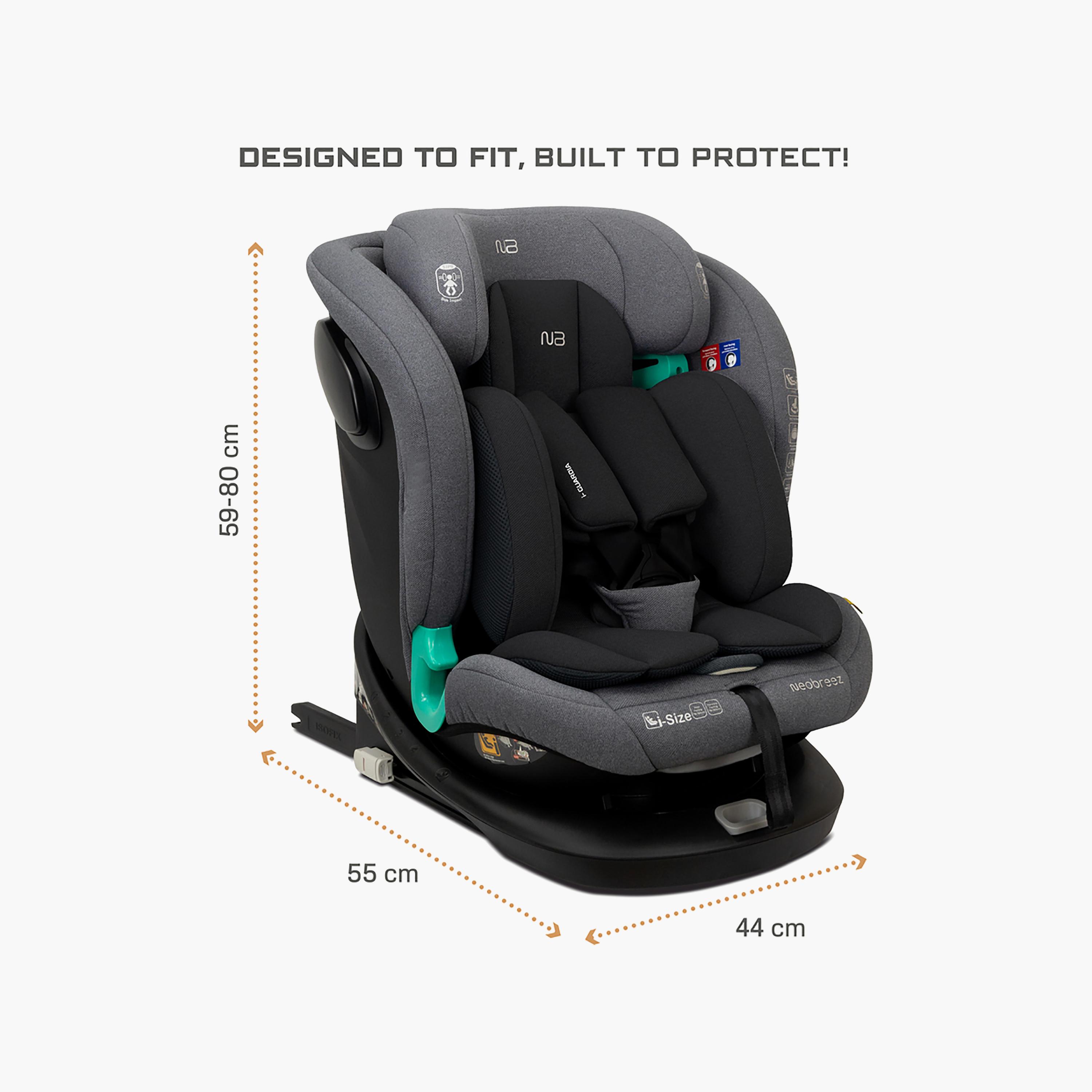 Neobreez i-GUARDIA 360° ISOFIX I-Size Recline & Adjustable Baby Car Seat-baby-gear-carseats-image-12