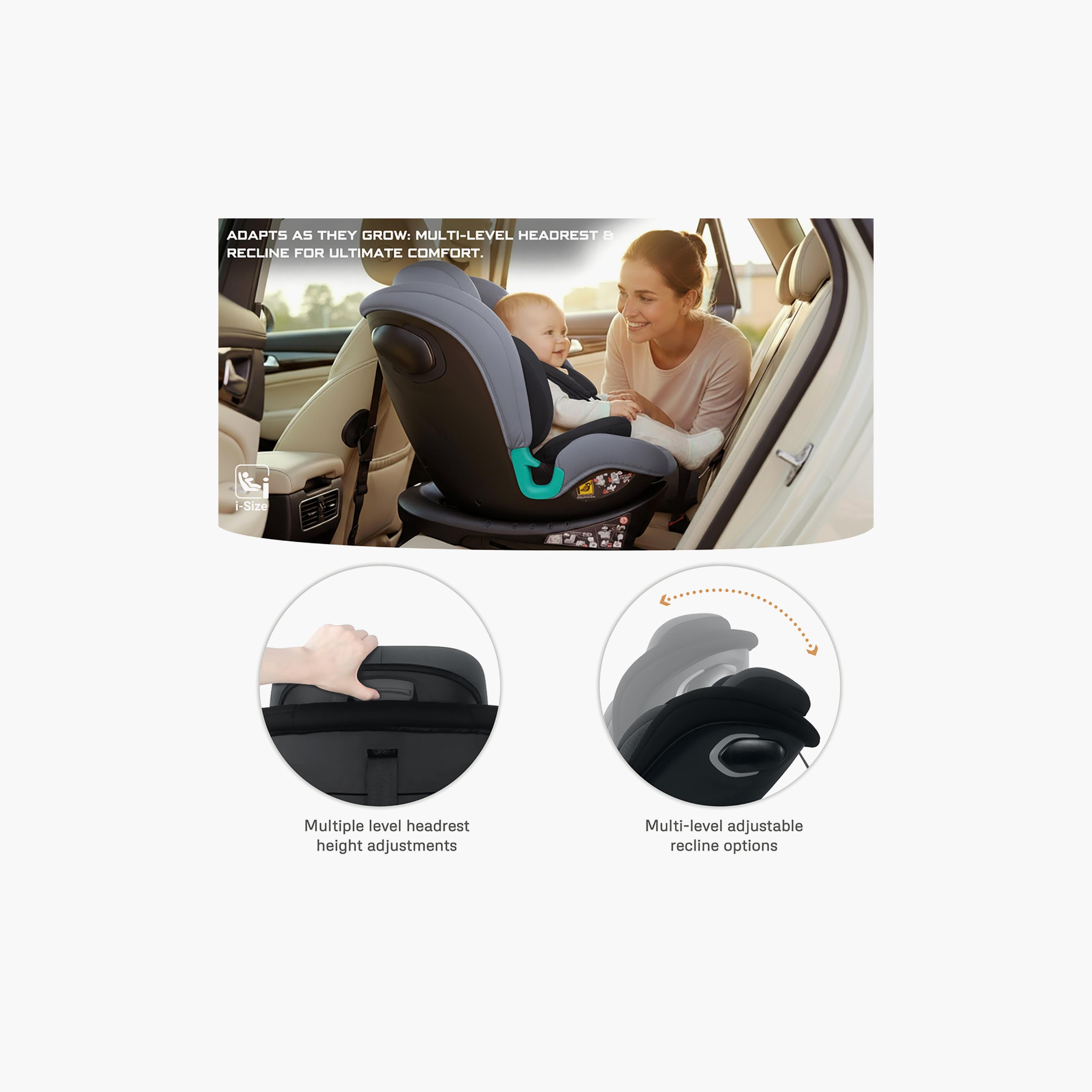 Neobreez i-GUARDIA 360° ISOFIX I-Size Recline & Adjustable Baby Car Seat-baby-gear-carseats-image-13