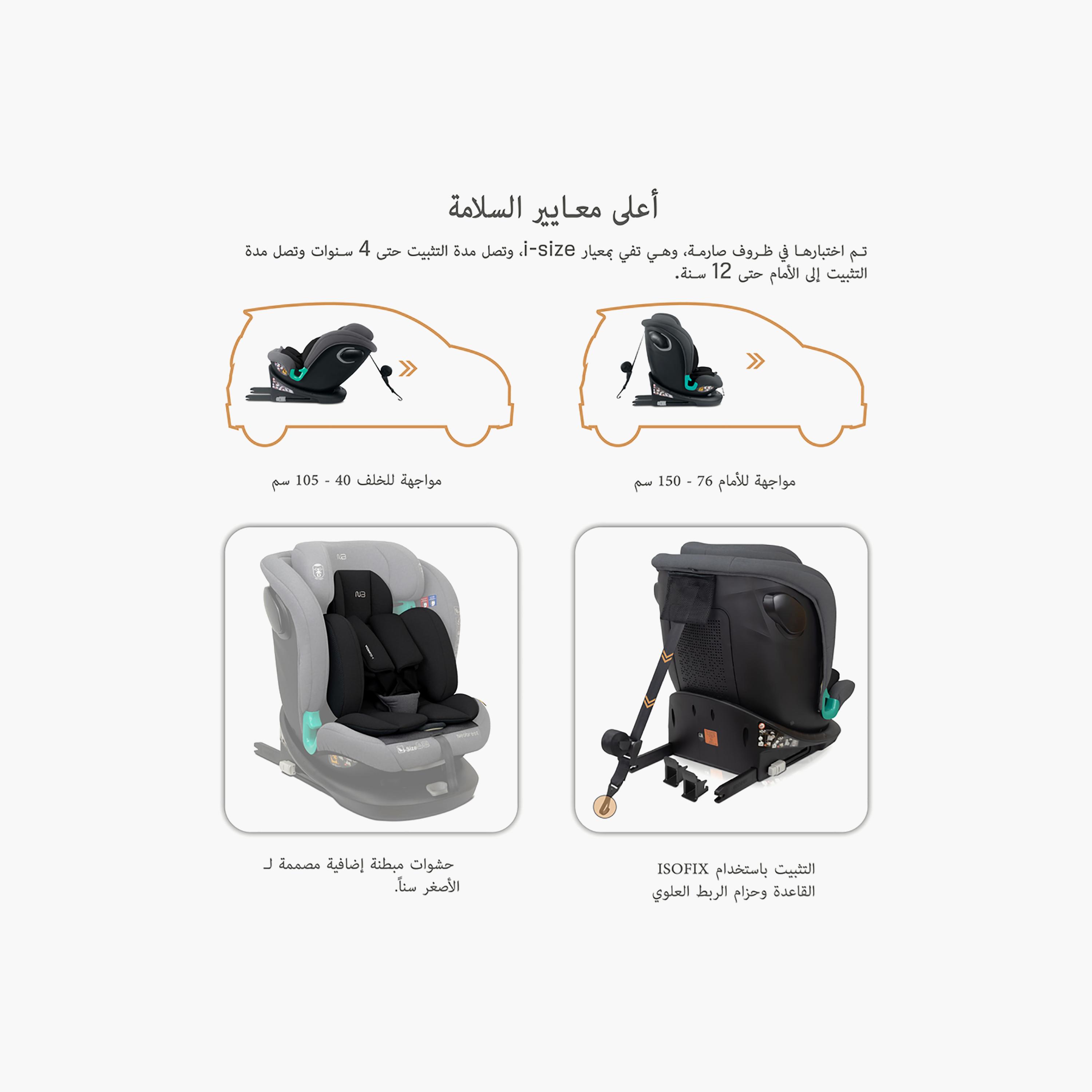 Neobreez i-GUARDIA 360° ISOFIX I-Size Recline & Adjustable Baby Car Seat-baby-gear-carseats-image-17