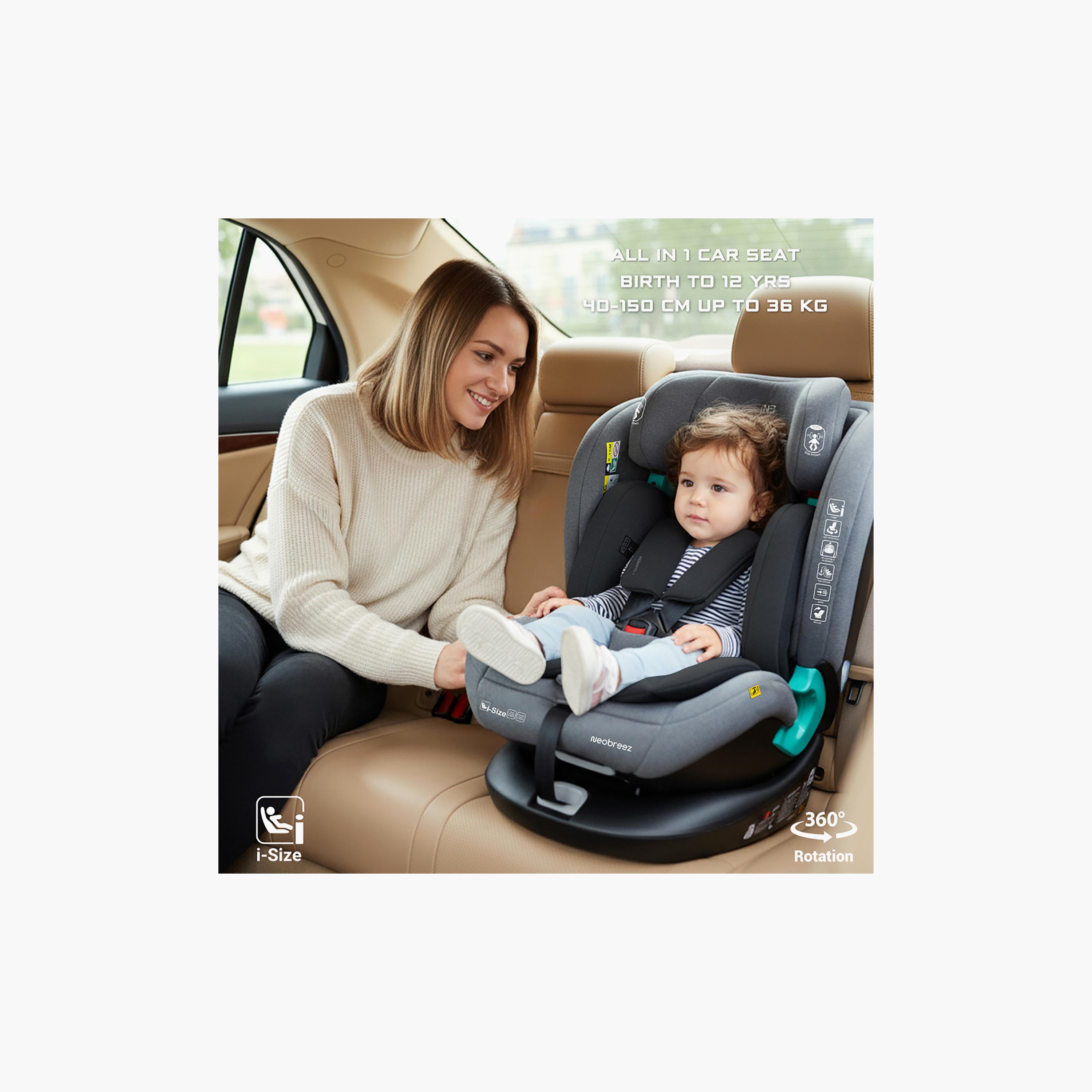 Neobreez i-GUARDIA 360° ISOFIX I-Size Recline & Adjustable Baby Car Seat-baby-gear-carseats-image-2
