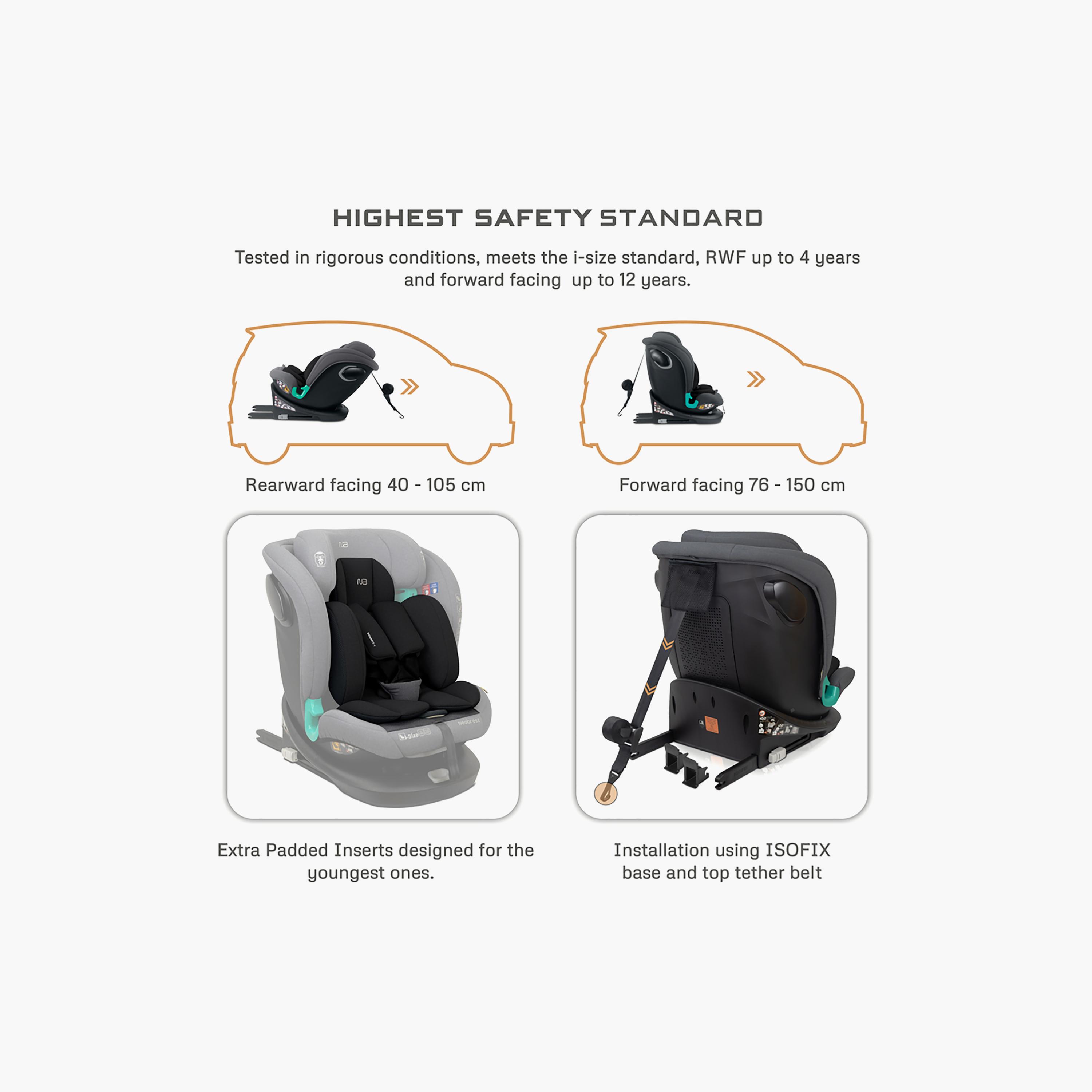 Neobreez i-GUARDIA 360° ISOFIX I-Size Recline & Adjustable Baby Car Seat-baby-gear-carseats-image-21