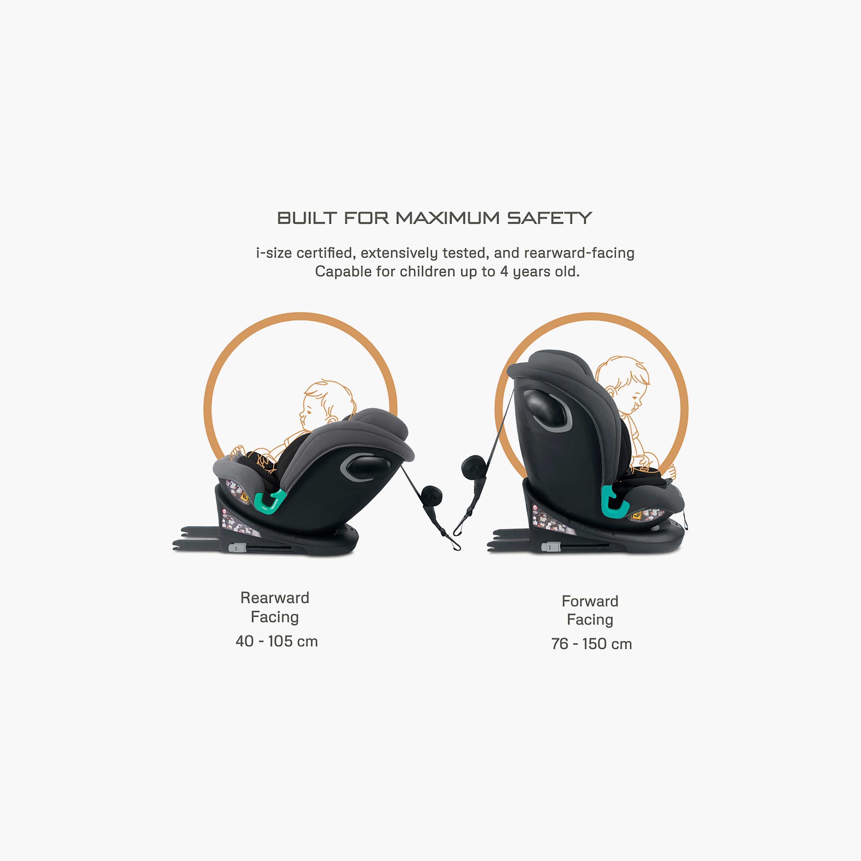 Neobreez i-GUARDIA 360° ISOFIX I-Size Recline & Adjustable Baby Car Seat-baby-gear-carseats-image-5