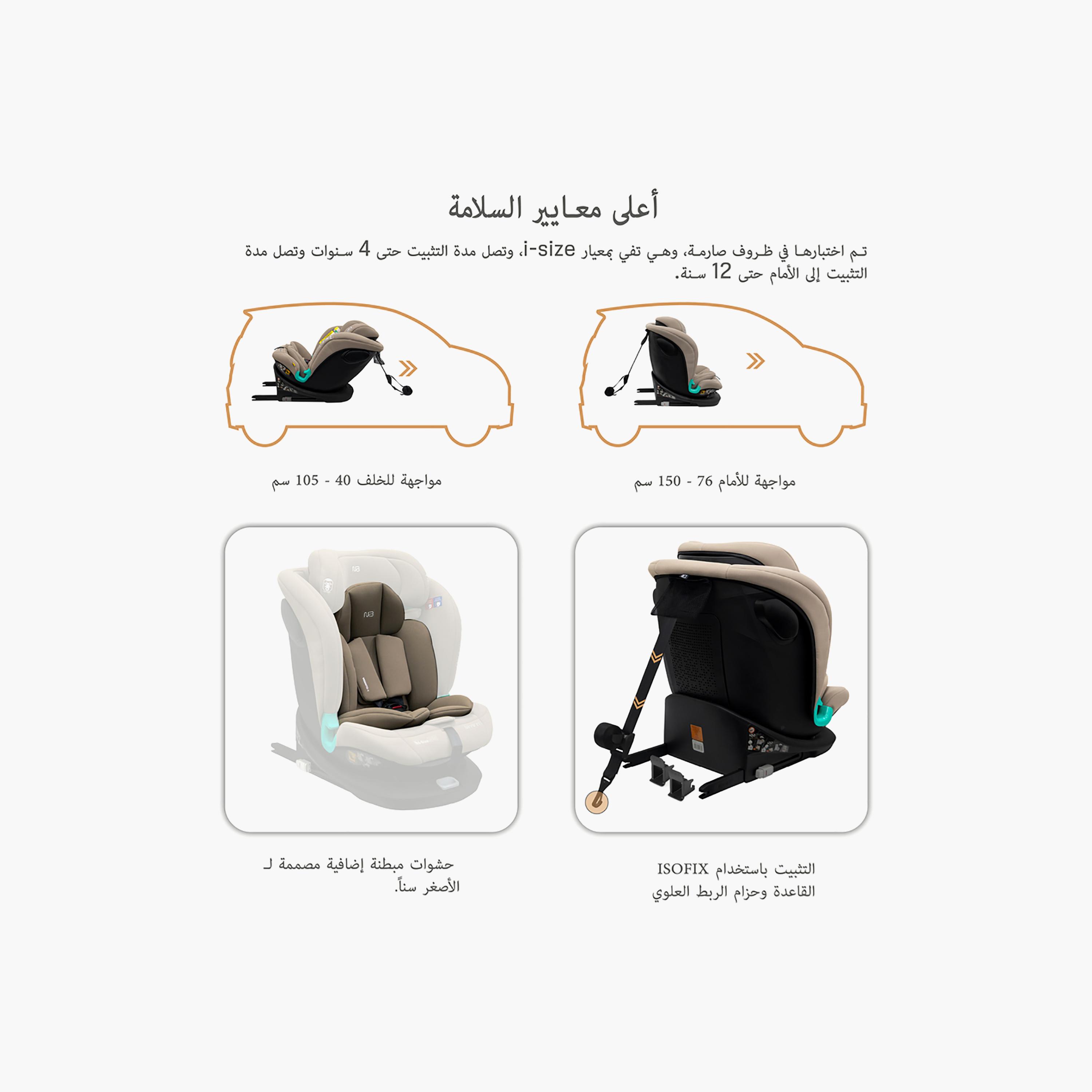 Neobreez i-GUARDIA 360° ISOFIX I-Size Recline & Adjustable Baby Car Seat-baby-gear-carseats-image-1