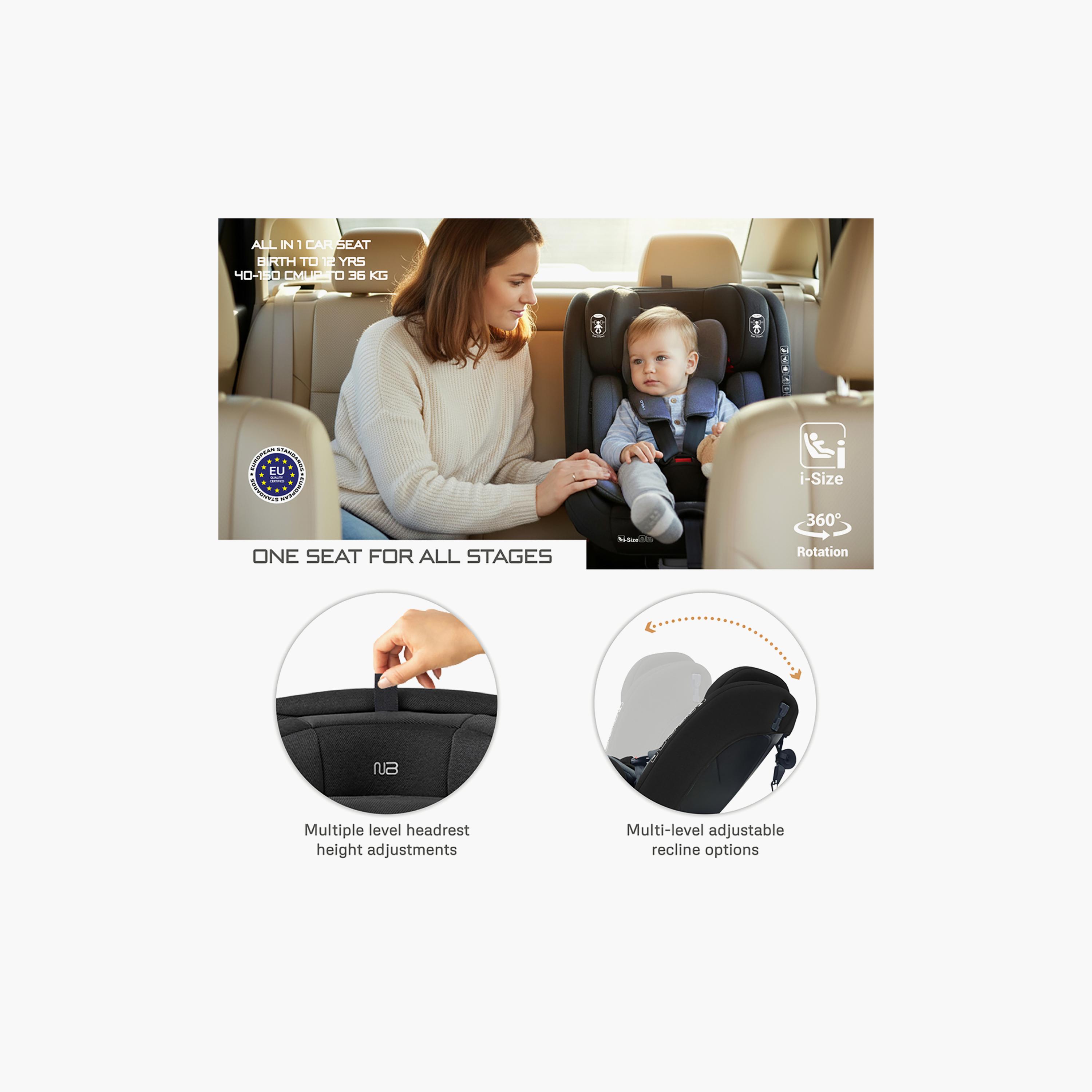 Neobreez I-VILO 360° Rotatable ISOFIX I-Size Recline & Adjustable Baby Car Seat-baby-gear-carseats-image-11
