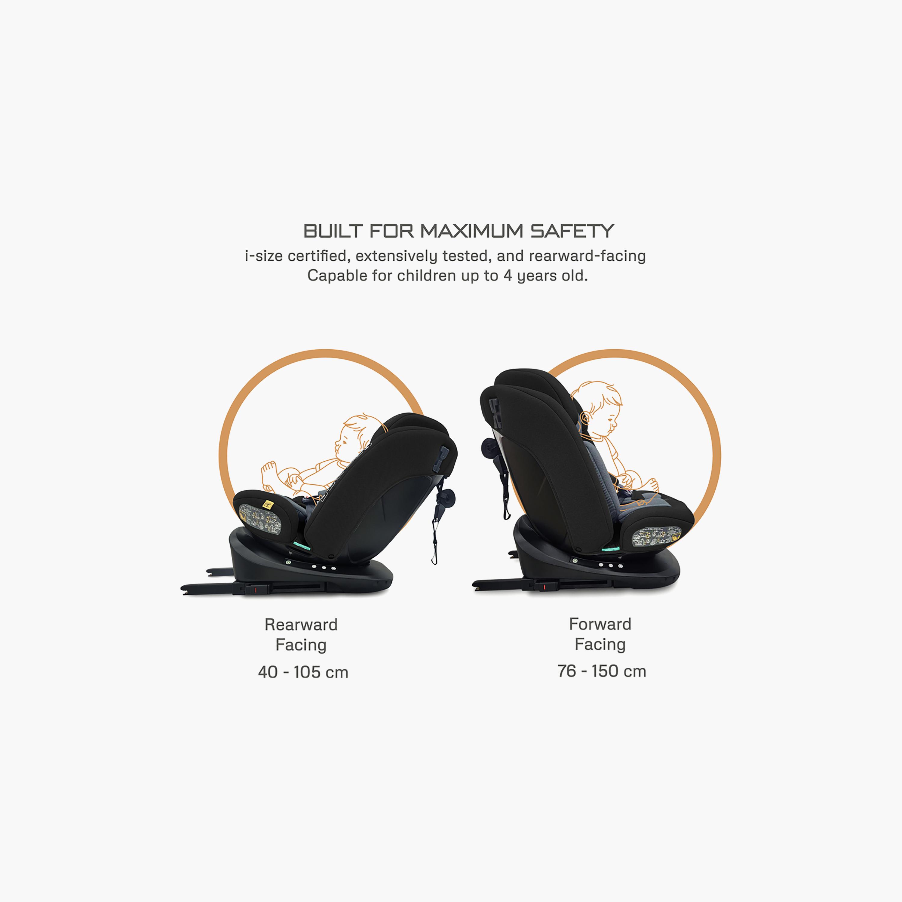 Neobreez I-VILO 360° Rotatable ISOFIX I-Size Recline & Adjustable Baby Car Seat-baby-gear-carseats-image-6