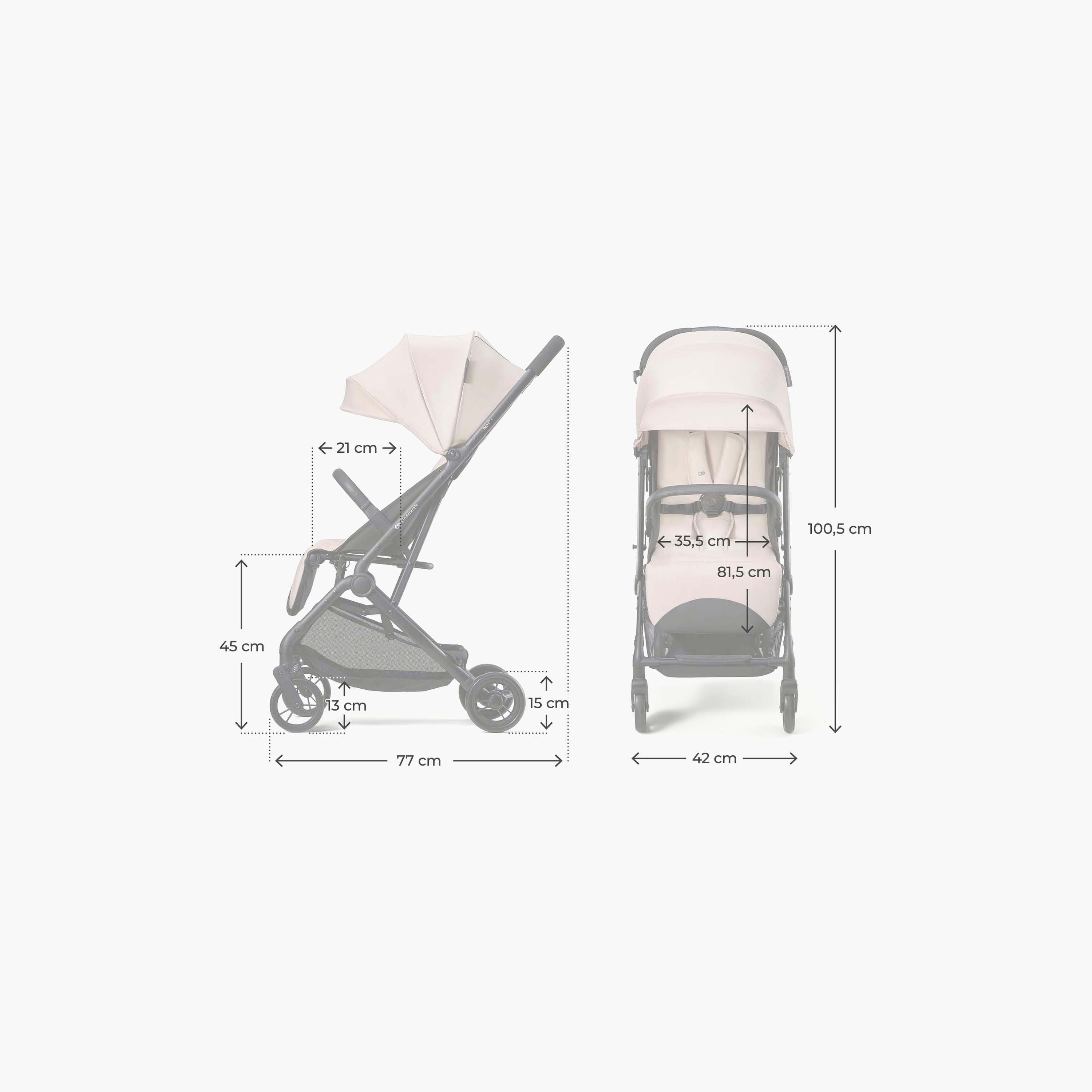 Kinderkraft INDY 3 Pushchair Infant Travel Stroller-baby-gear-strollersandprams-strollers-image-7
