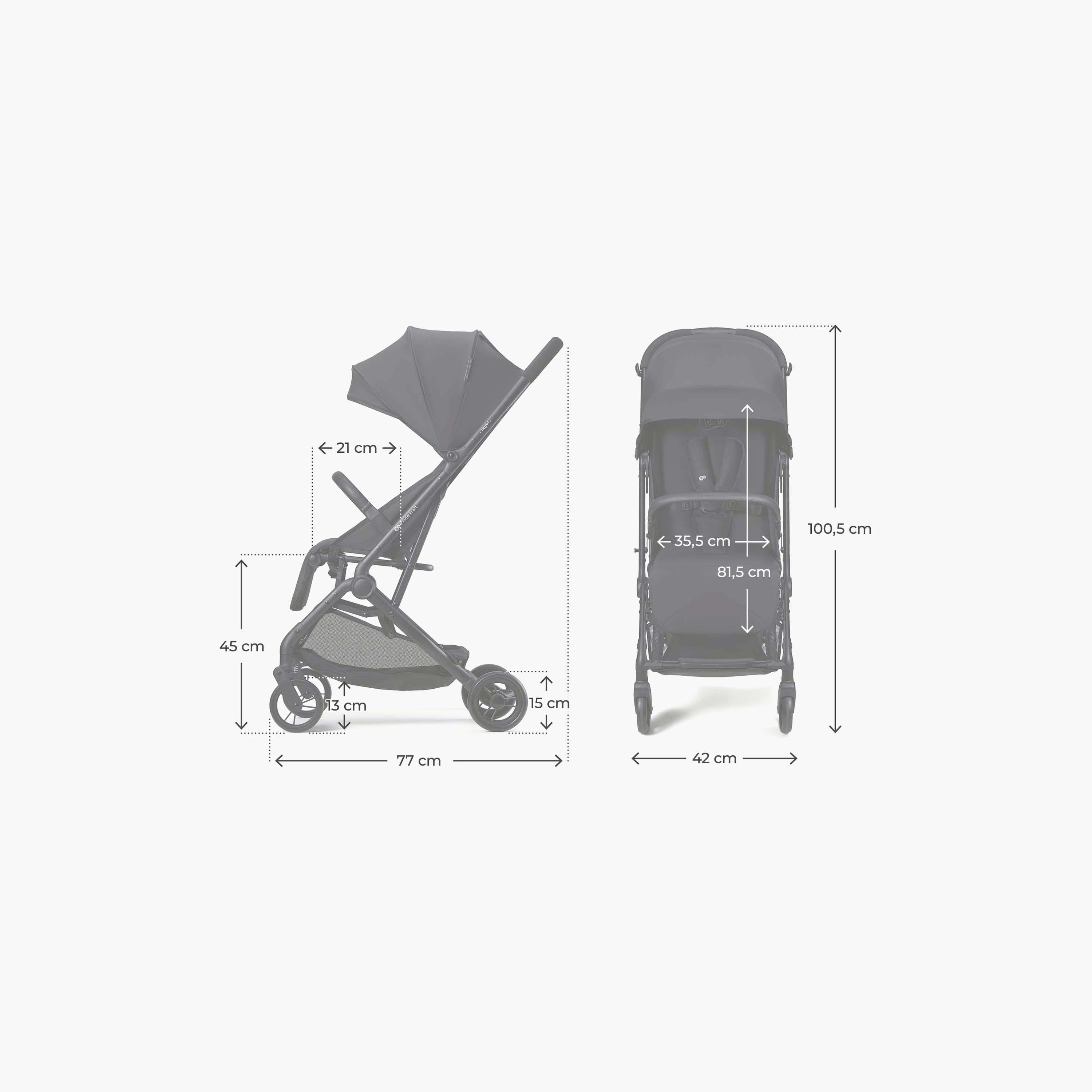 Kinderkraft INDY 3 Pushchair Infant Travel Stroller-baby-gear-strollersandprams-strollers-image-7