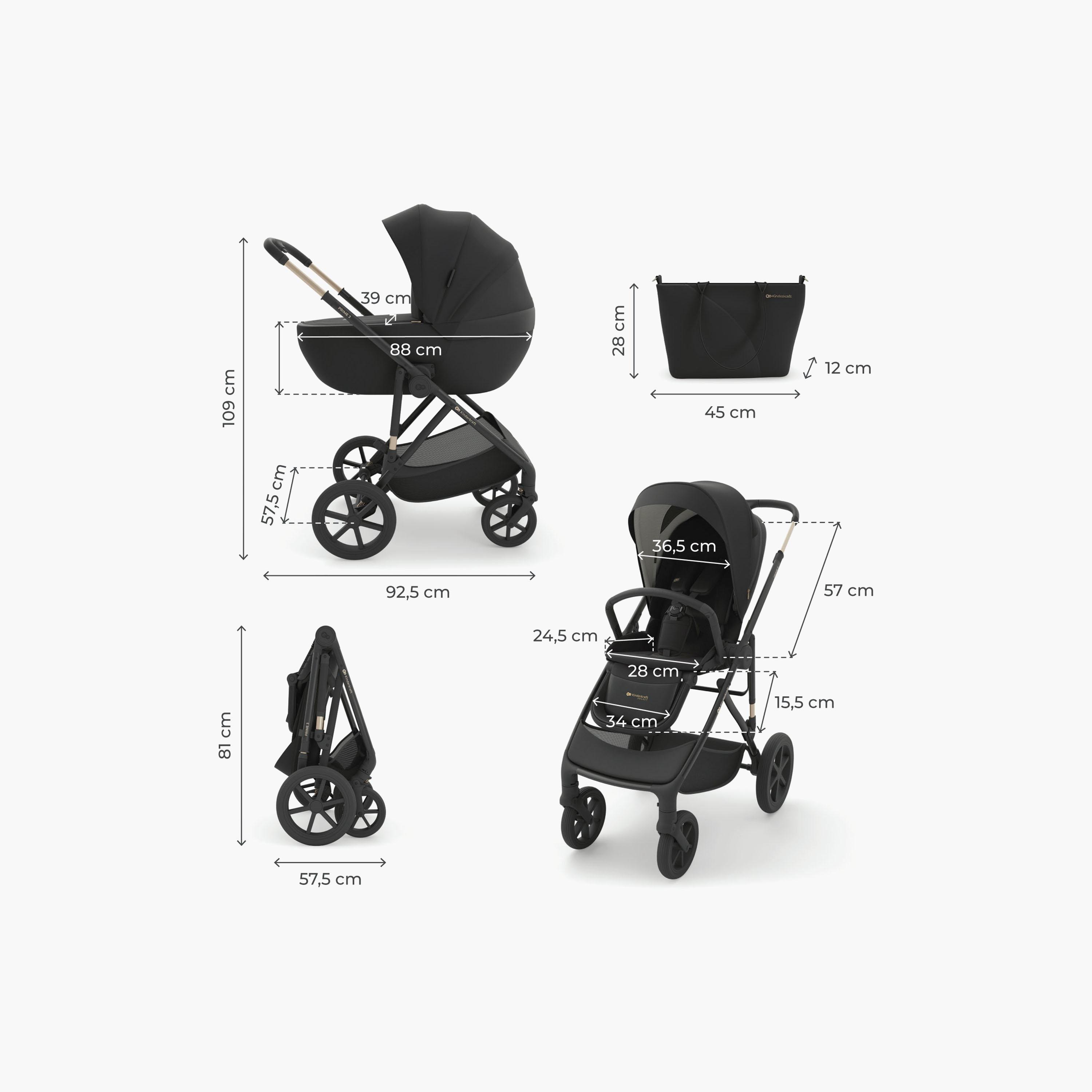 Kinderkraft Prime 3 2-in-1 Infant Baby Travel Stroller-baby-gear-strollersandprams-strollers-image-14