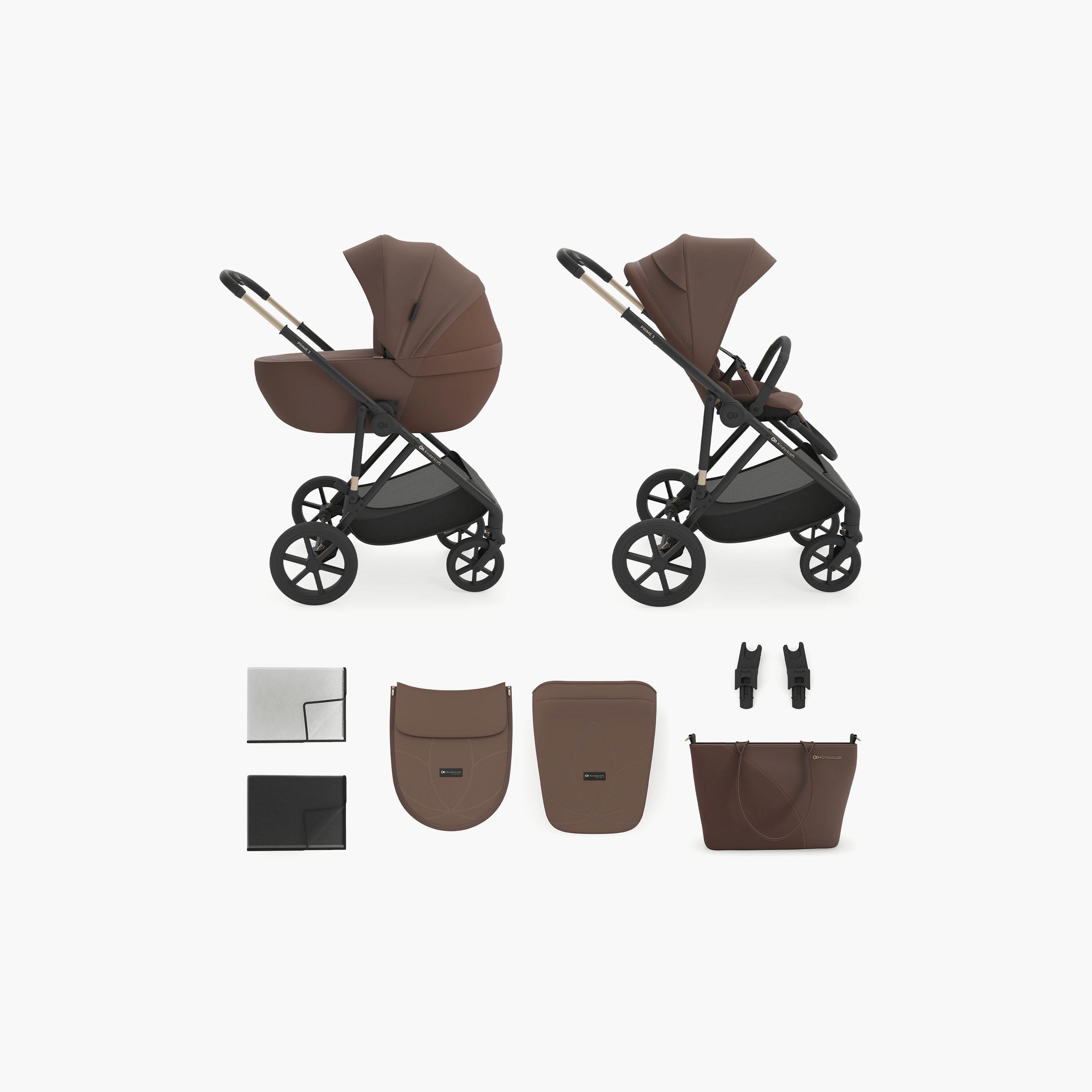 عربة أطفال "برايم 3" بتصميم "2 في 1" للسفر من كيندر كرافت-baby-gear-strollersandprams-strollers-image-10