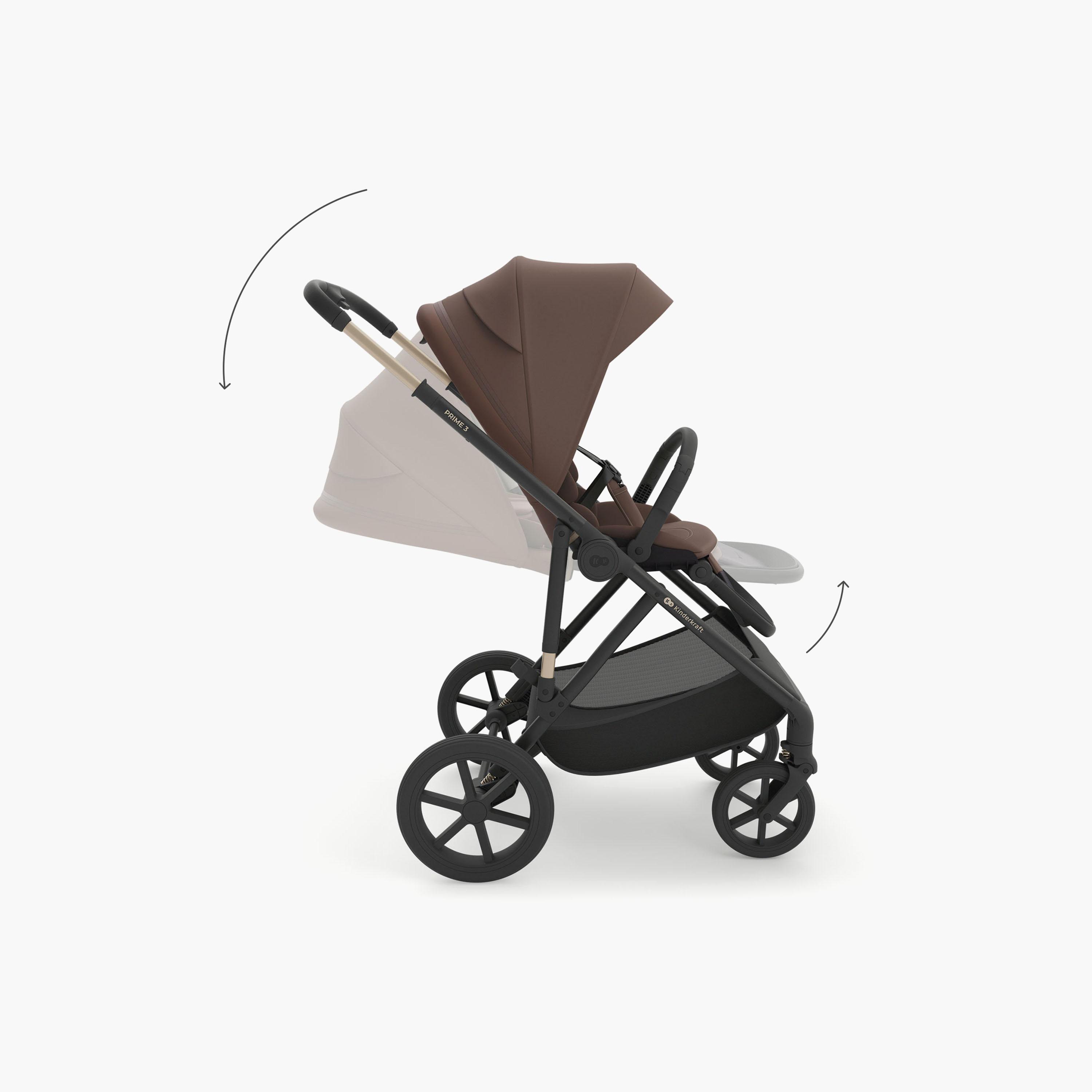 عربة أطفال "برايم 3" بتصميم "2 في 1" للسفر من كيندر كرافت-baby-gear-strollersandprams-strollers-image-11