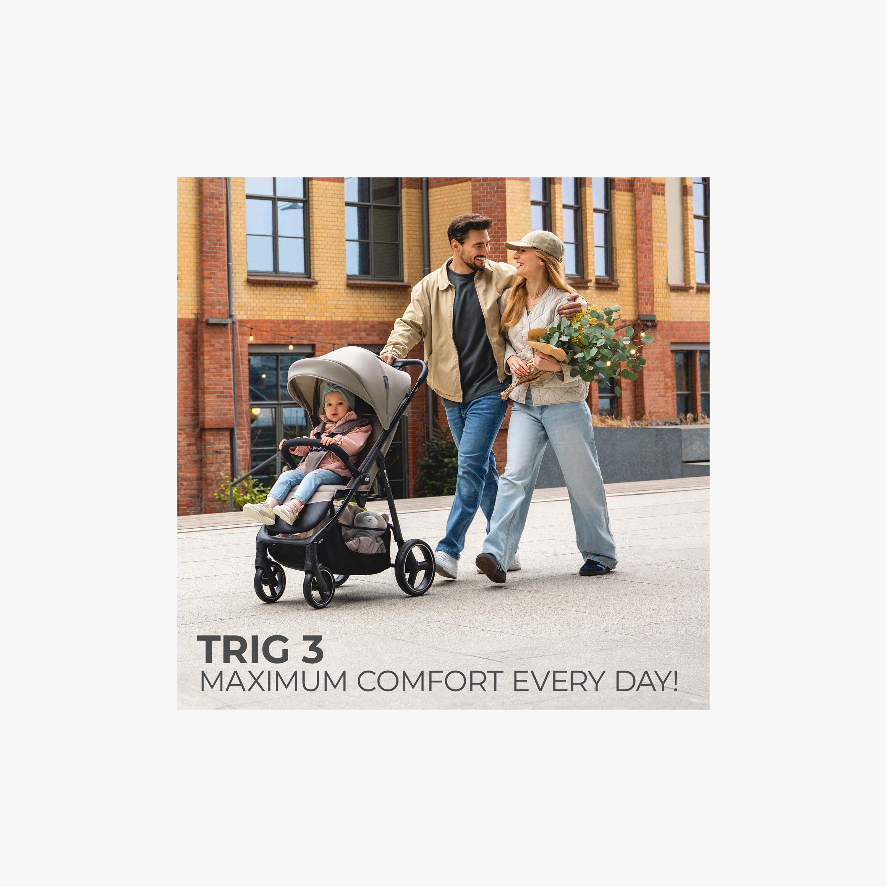 Kinderkraft TRIG 3 Infant Click & Fold Pushchair Stroller-baby-gear-strollersandprams-strollers-image-4