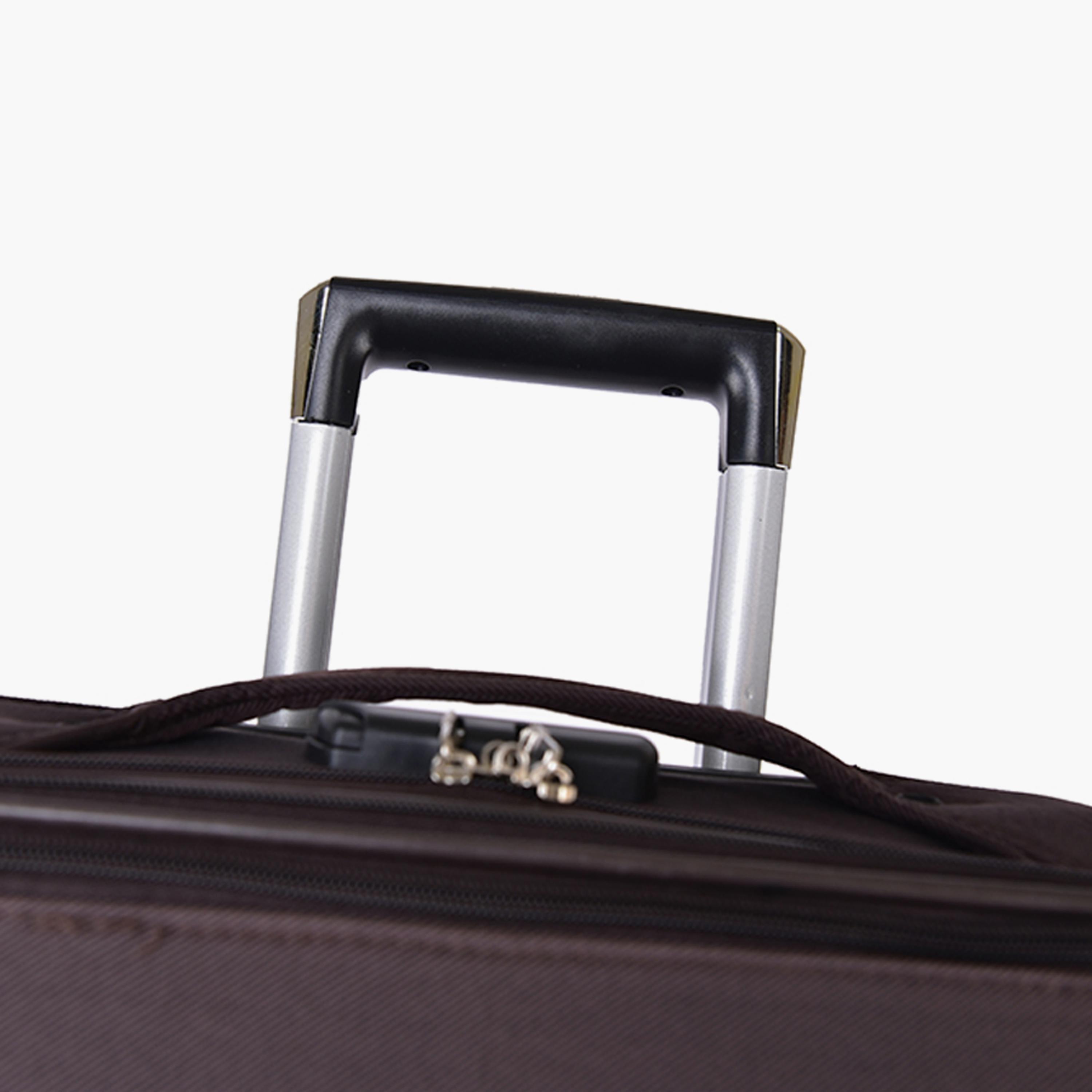 New Travel Set of 4 Polyester Soft-Sided 2-Wheeler Inline Trolley Bag with Combination Lock-travel-luggagesandbags-luggage-image-12